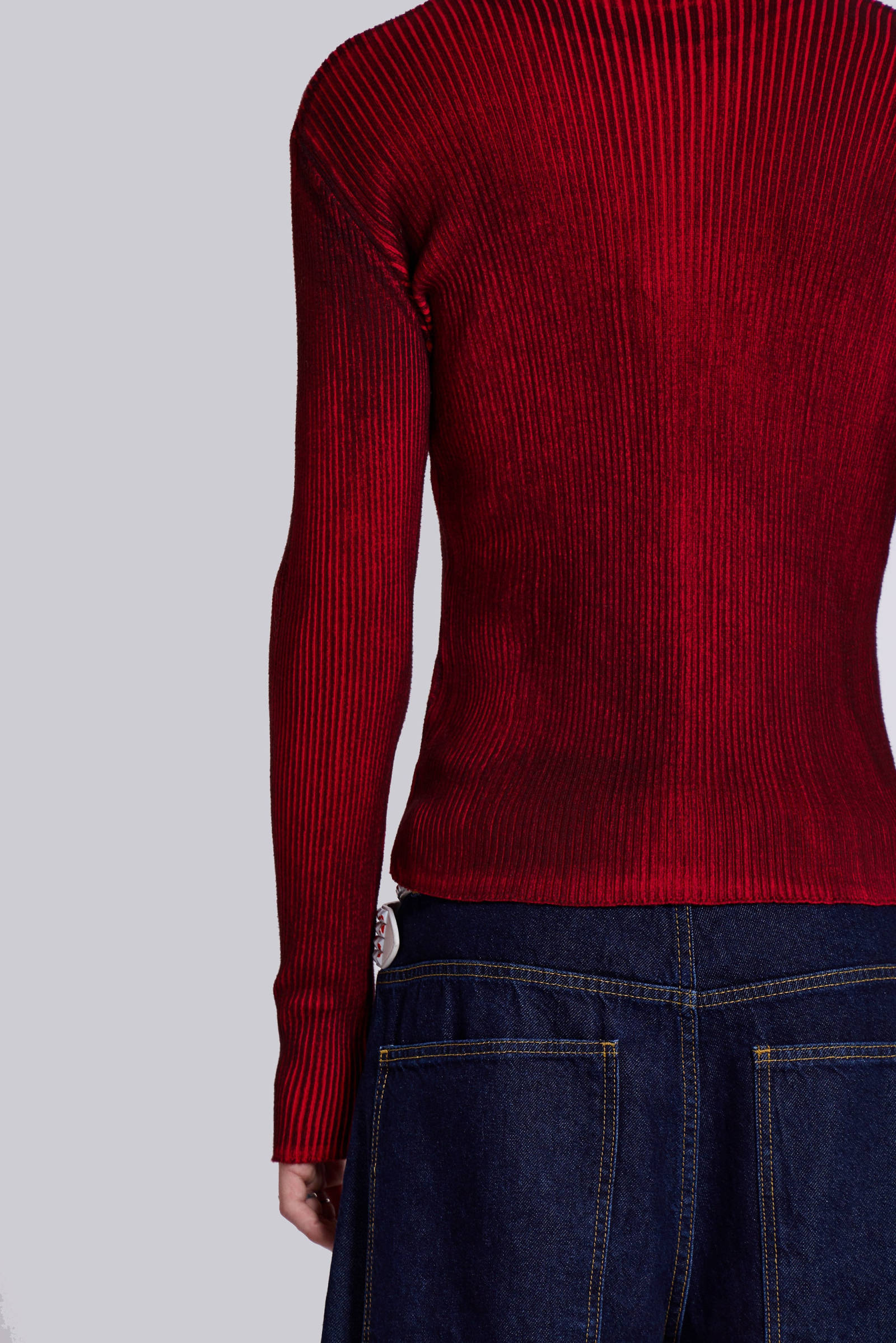 Shop Red Scrape Knit | Jaded London | Clothing