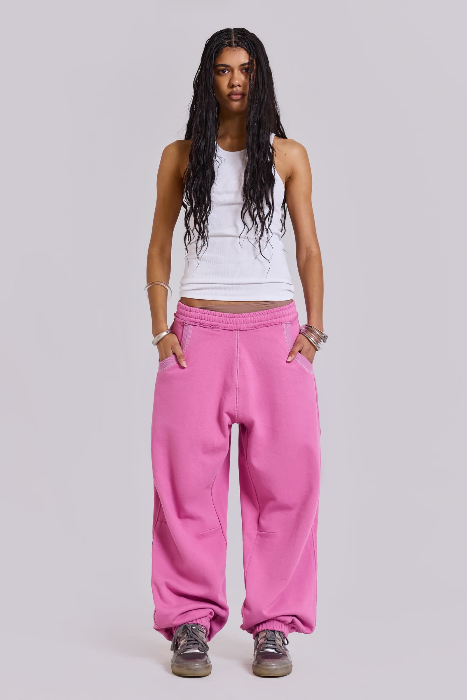 White Rib Longline Vest