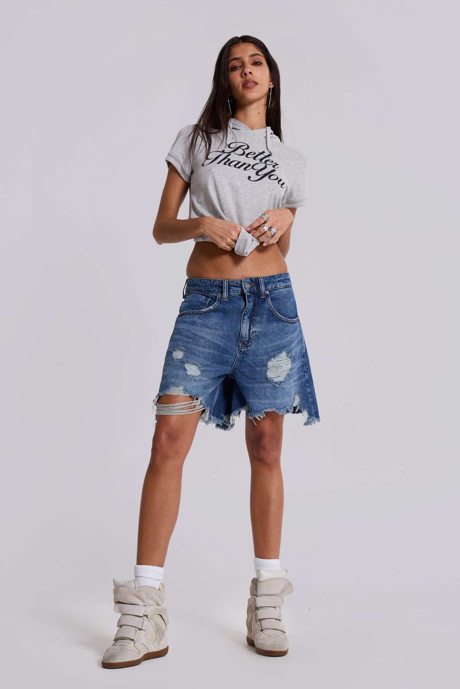 Mid Blue Revenge Jorts
