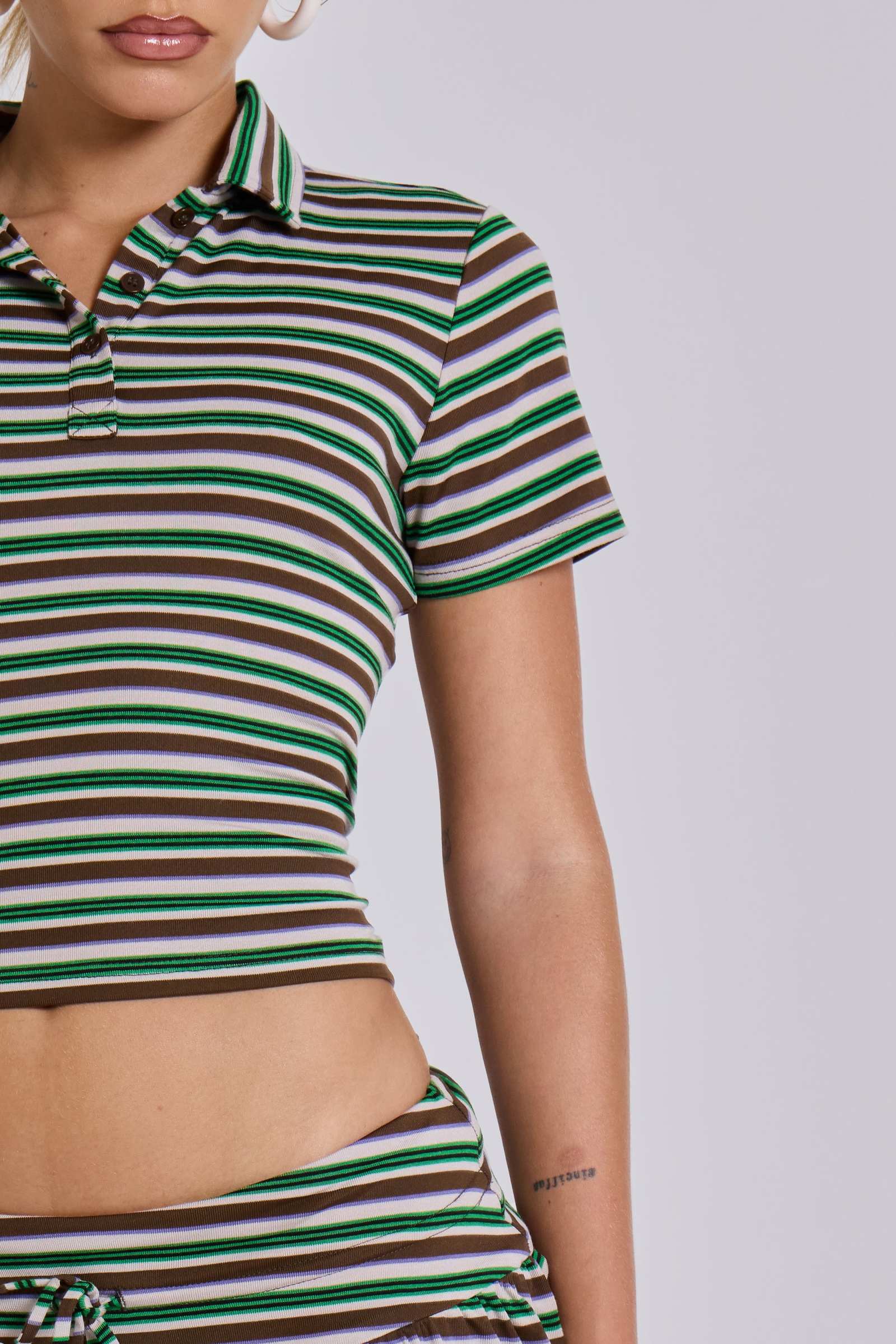 Mila Stripe Polo Shirt