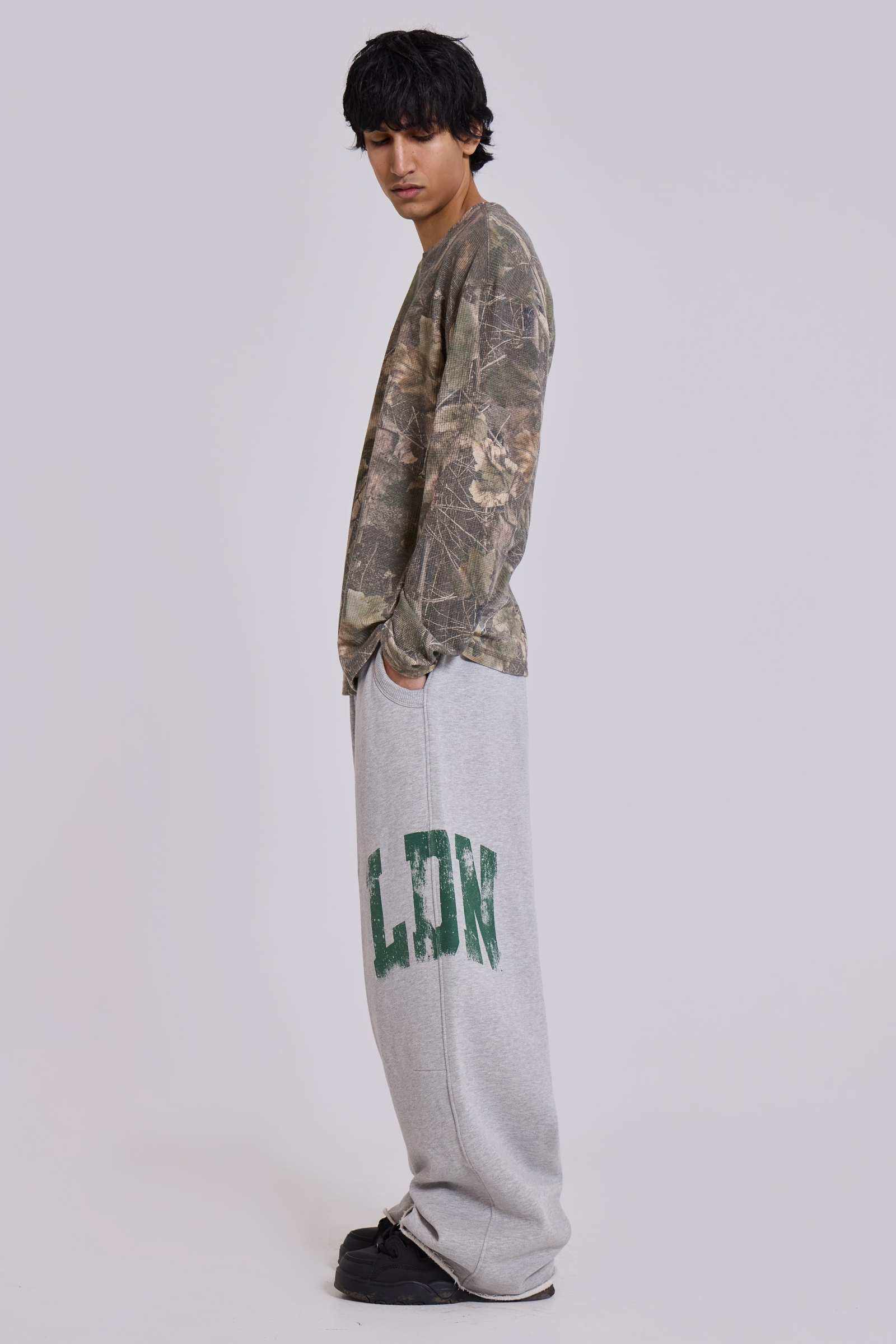 LDN Print Grey Marl Monster Joggers