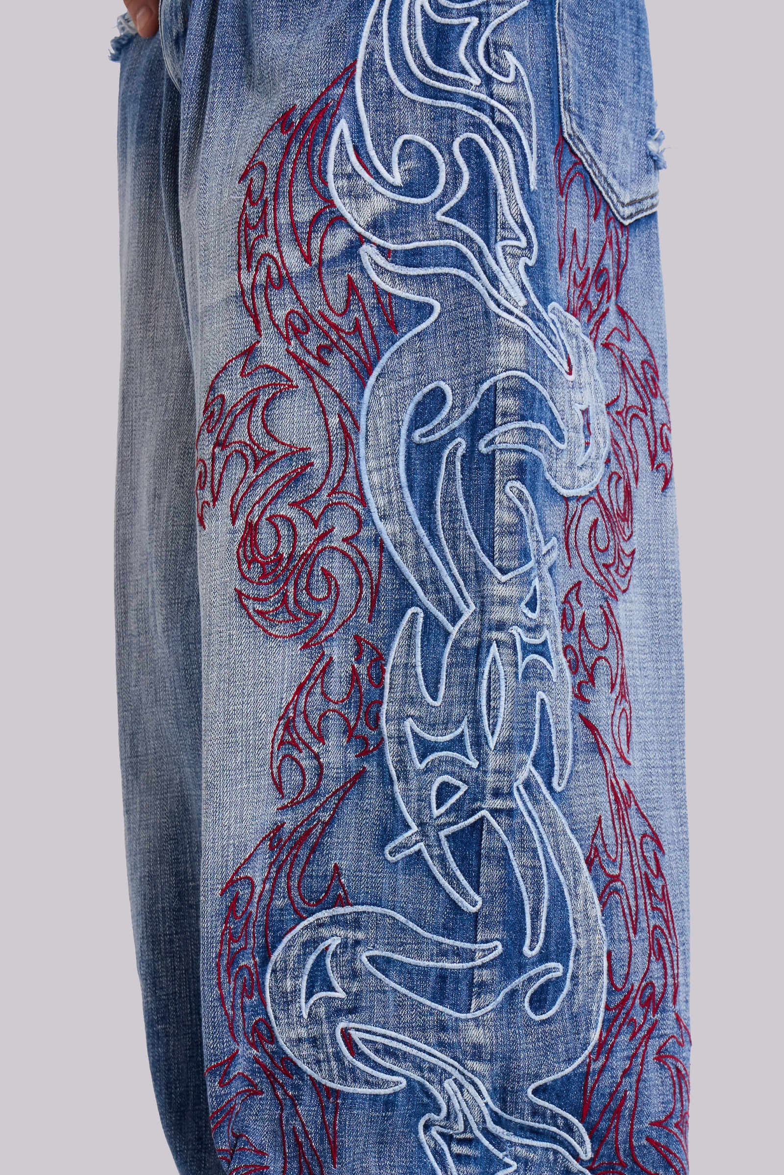 Layered Tribal XL Colossus Jeans