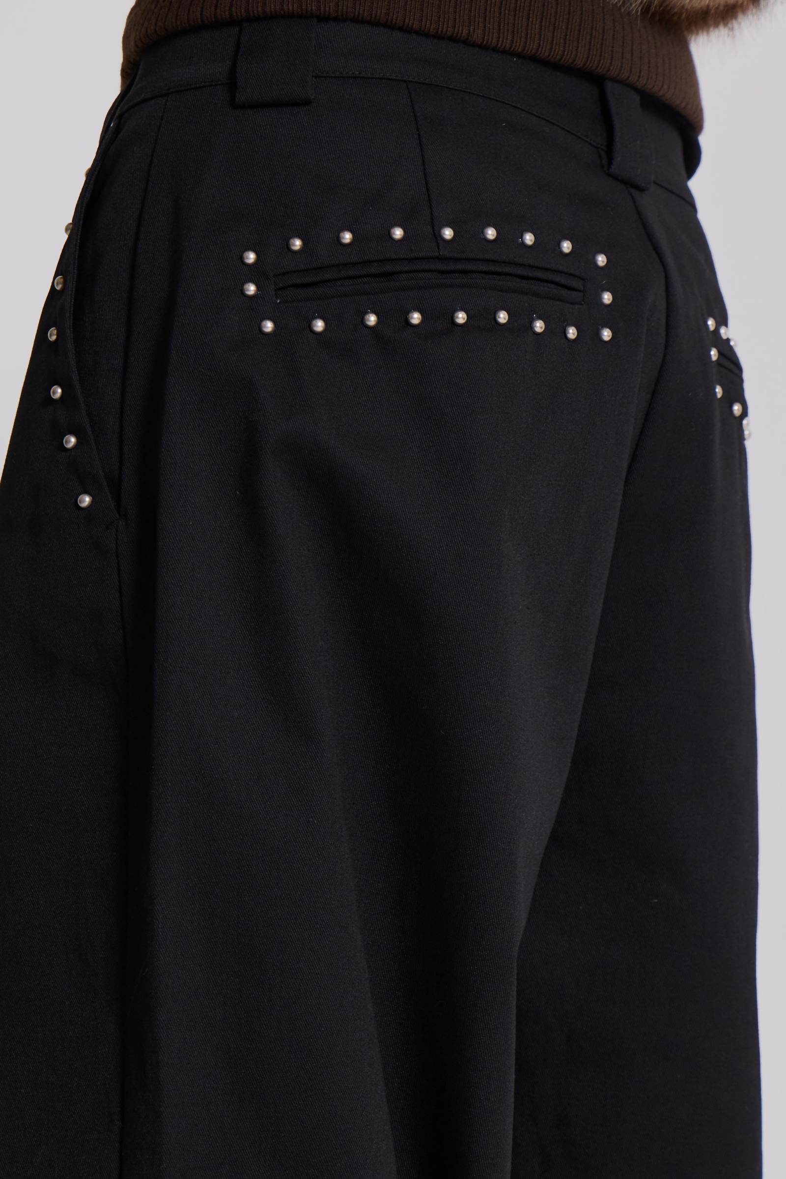 Studded Black Goliath Pants | Jaded London | Clothing