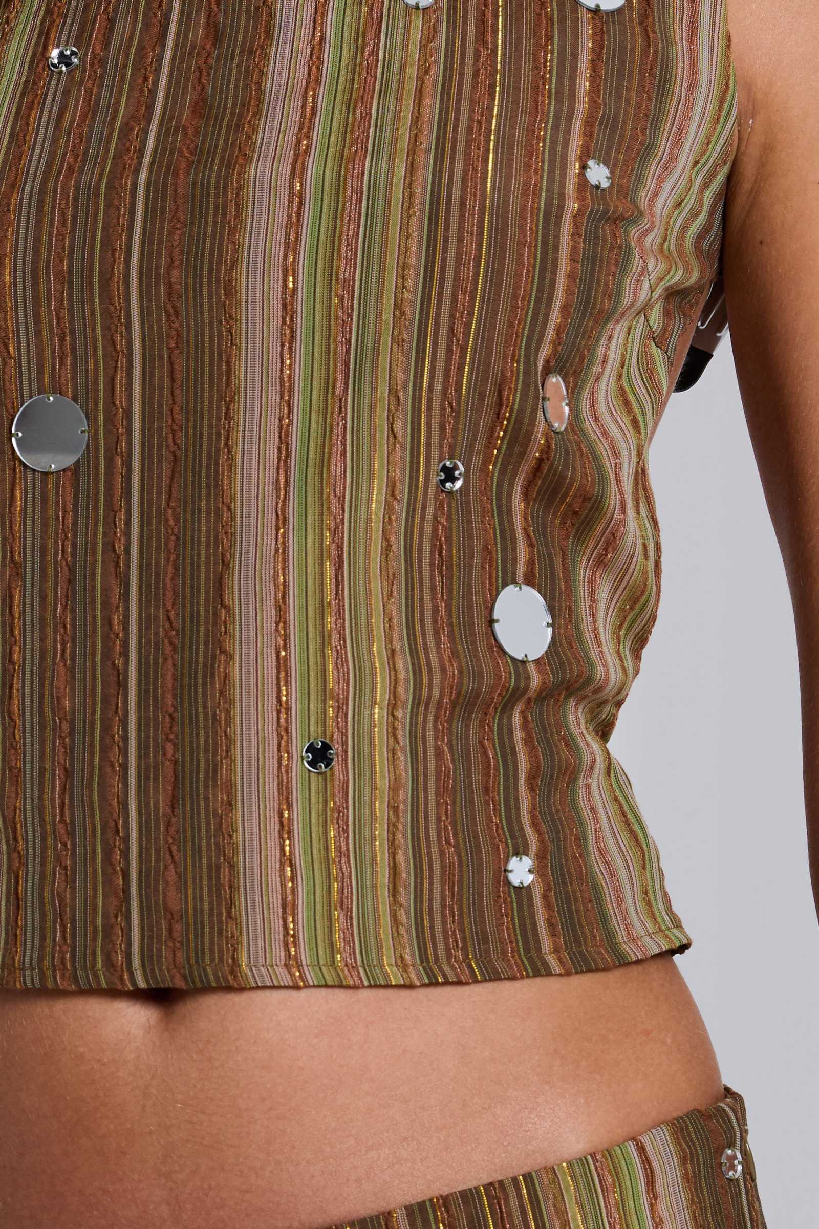 Myrica Mirror Backless Top