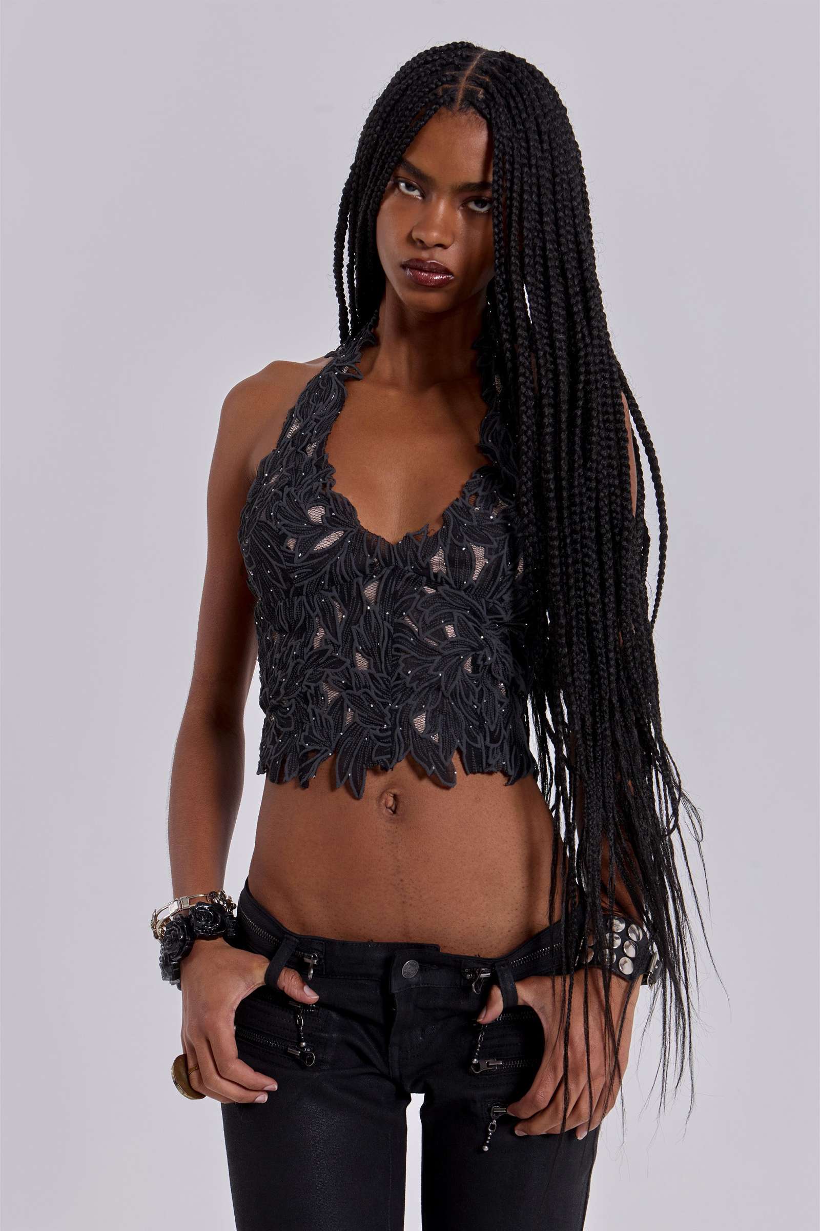 Roswen Embellished Corset Top