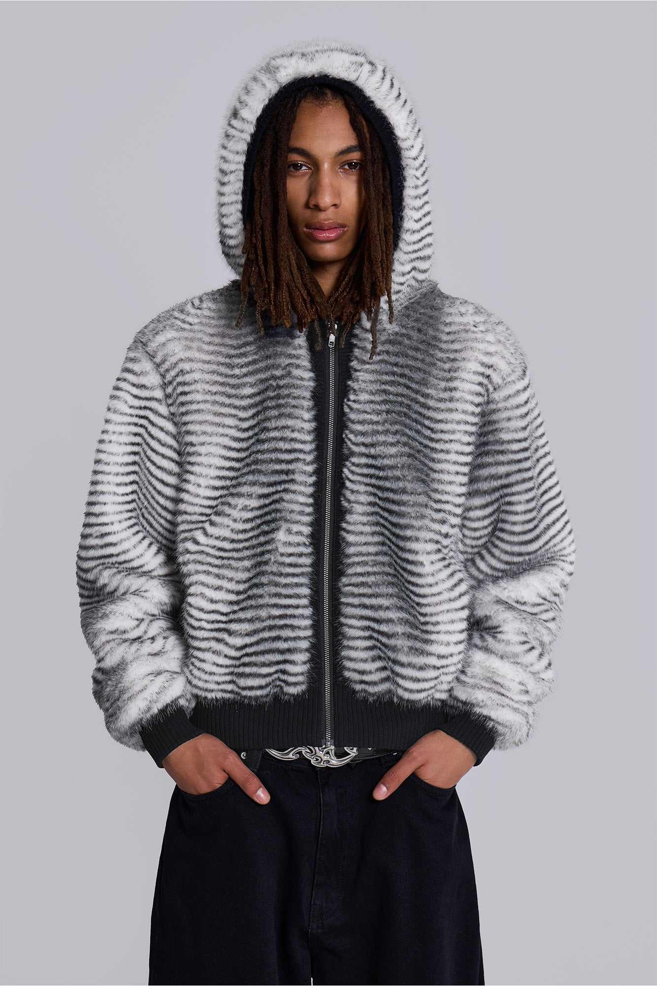 White Bear Faux Fur Jacket