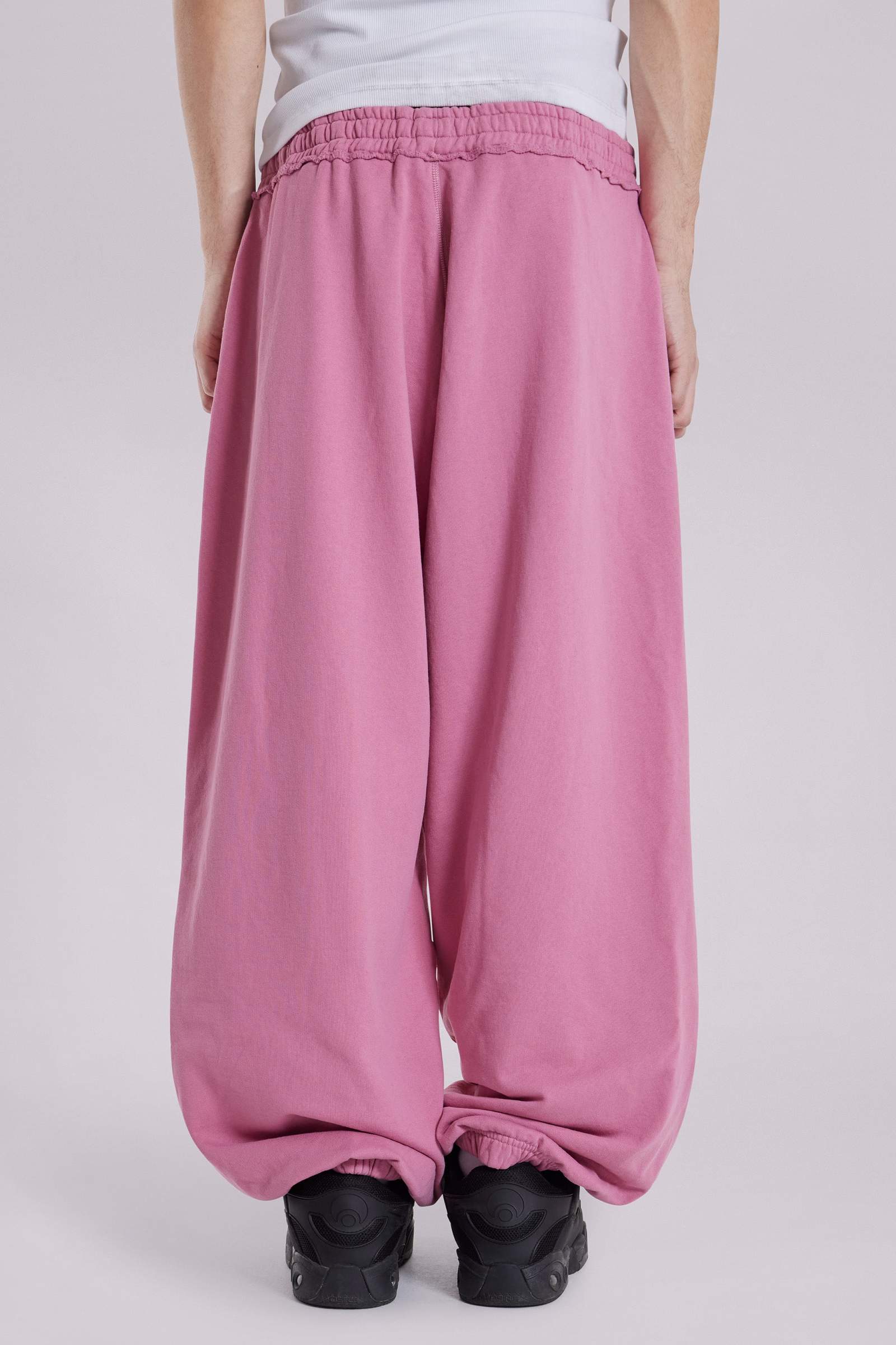 Pink Baggy Cuffed Monster Joggers