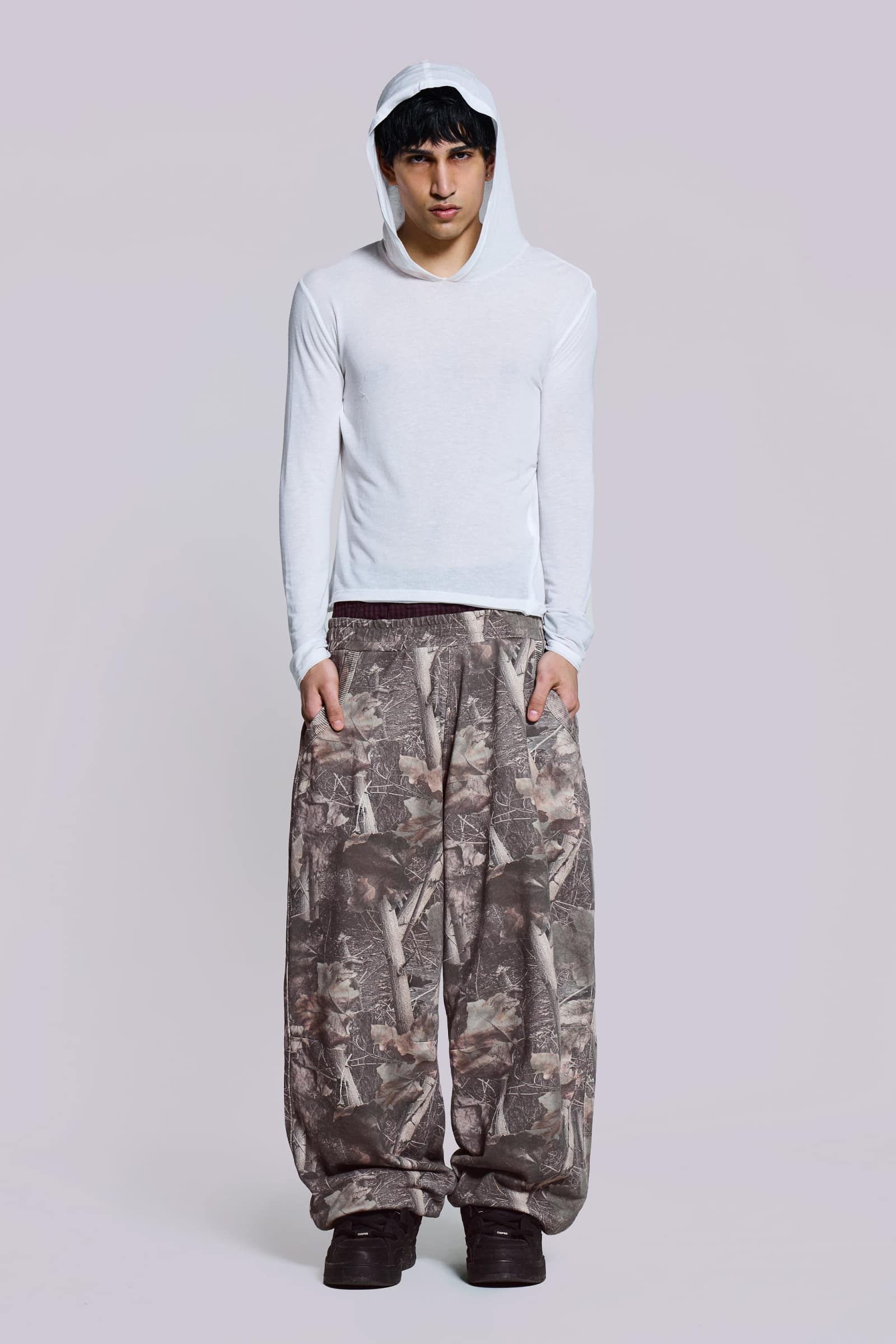 Woodland Camo Baggy Cuffed Monster Joggers