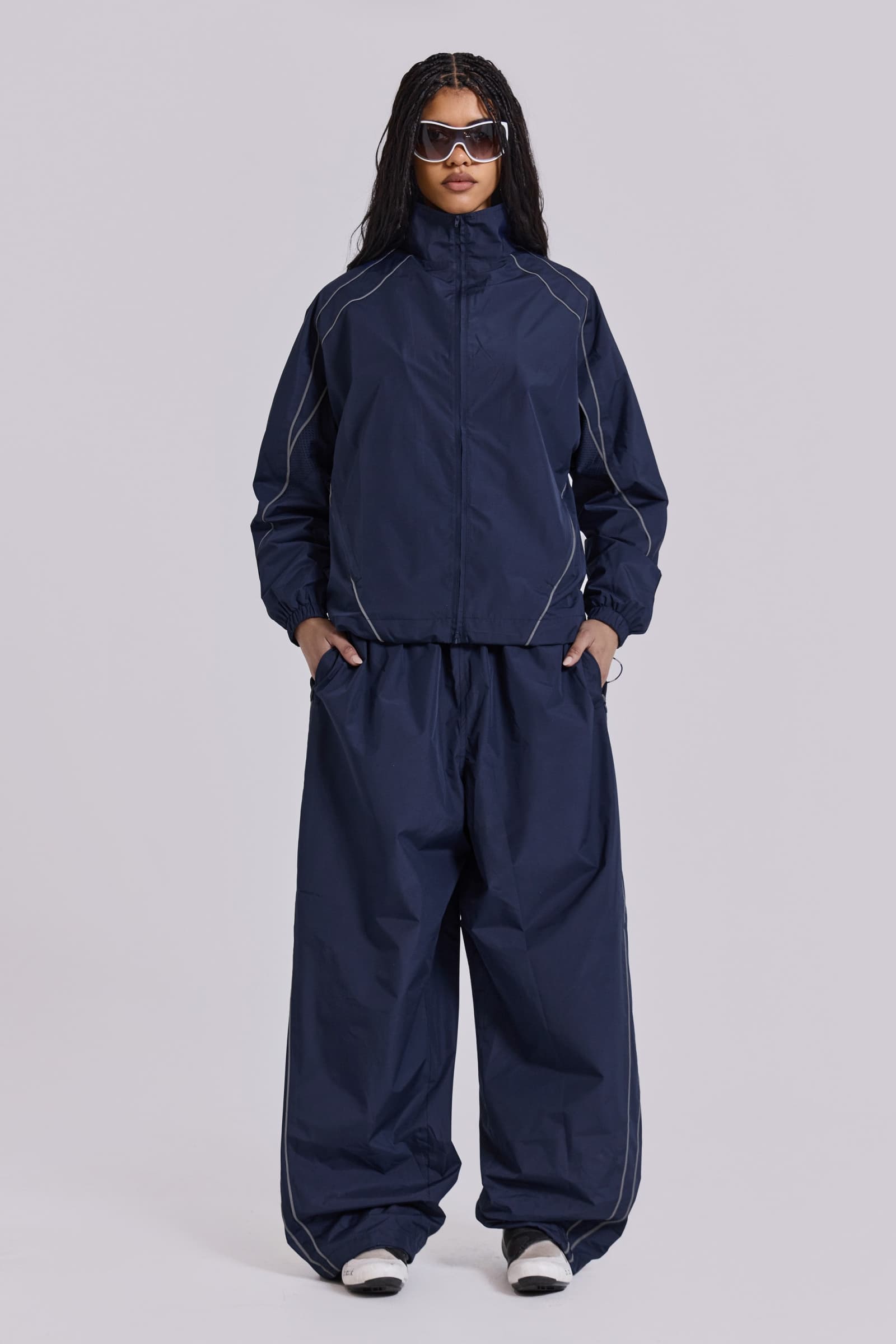 Navy Vapor Tracksuit Top