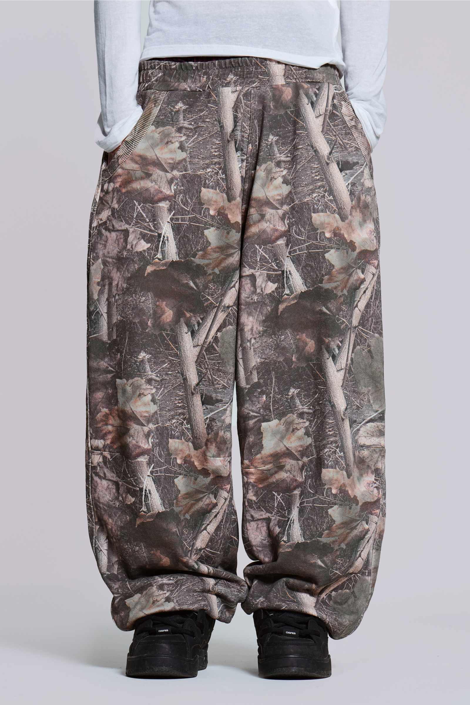 Woodland Camo Baggy Cuffed Monster Joggers