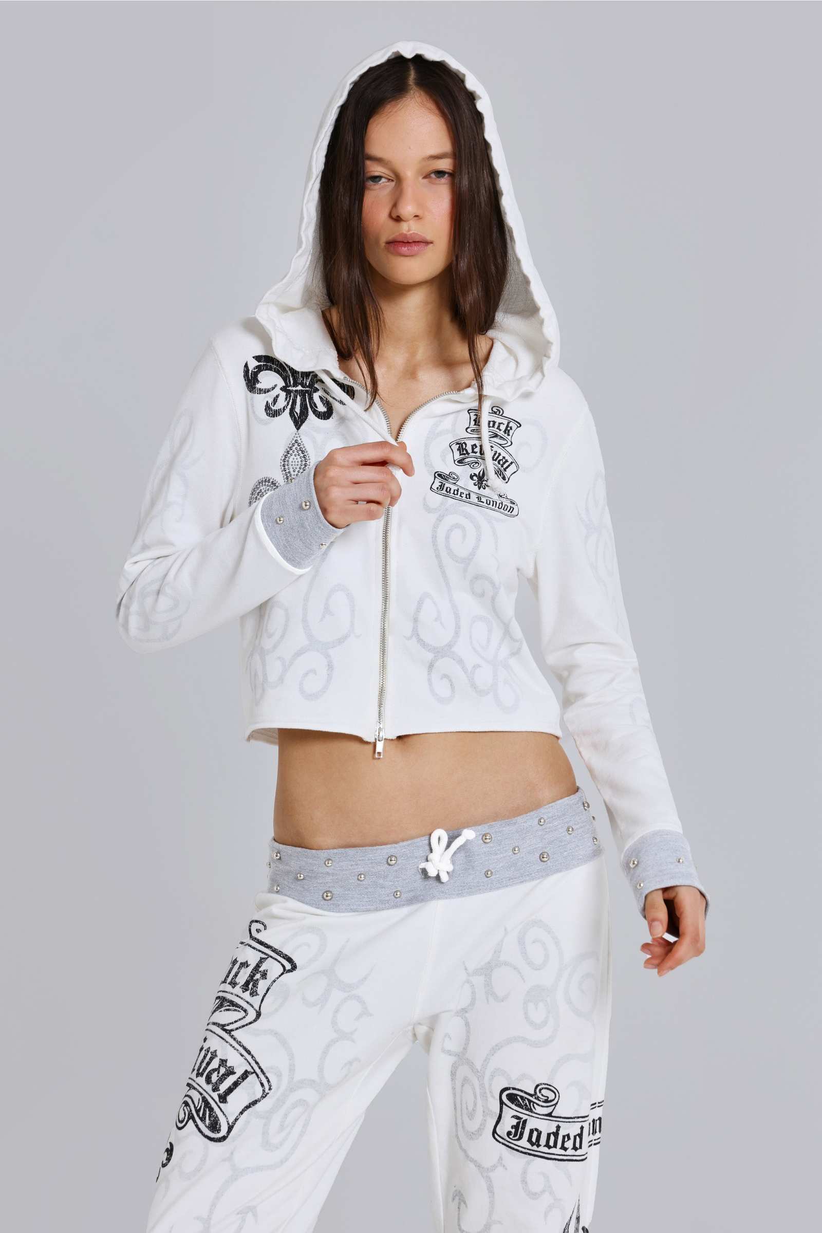 Rock Revival Graphic Studded Hoodie