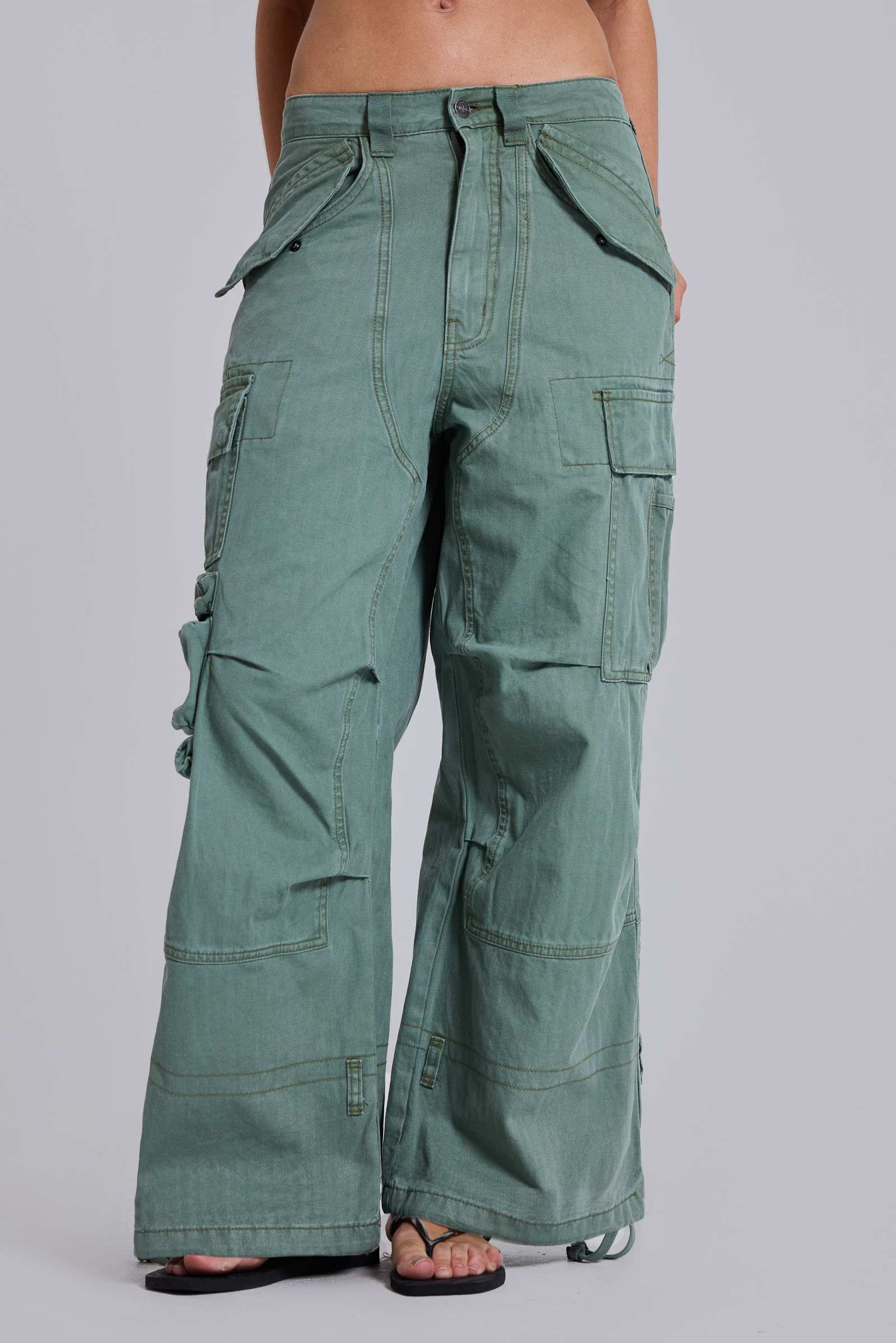 Utility Khaki Cargo Pants