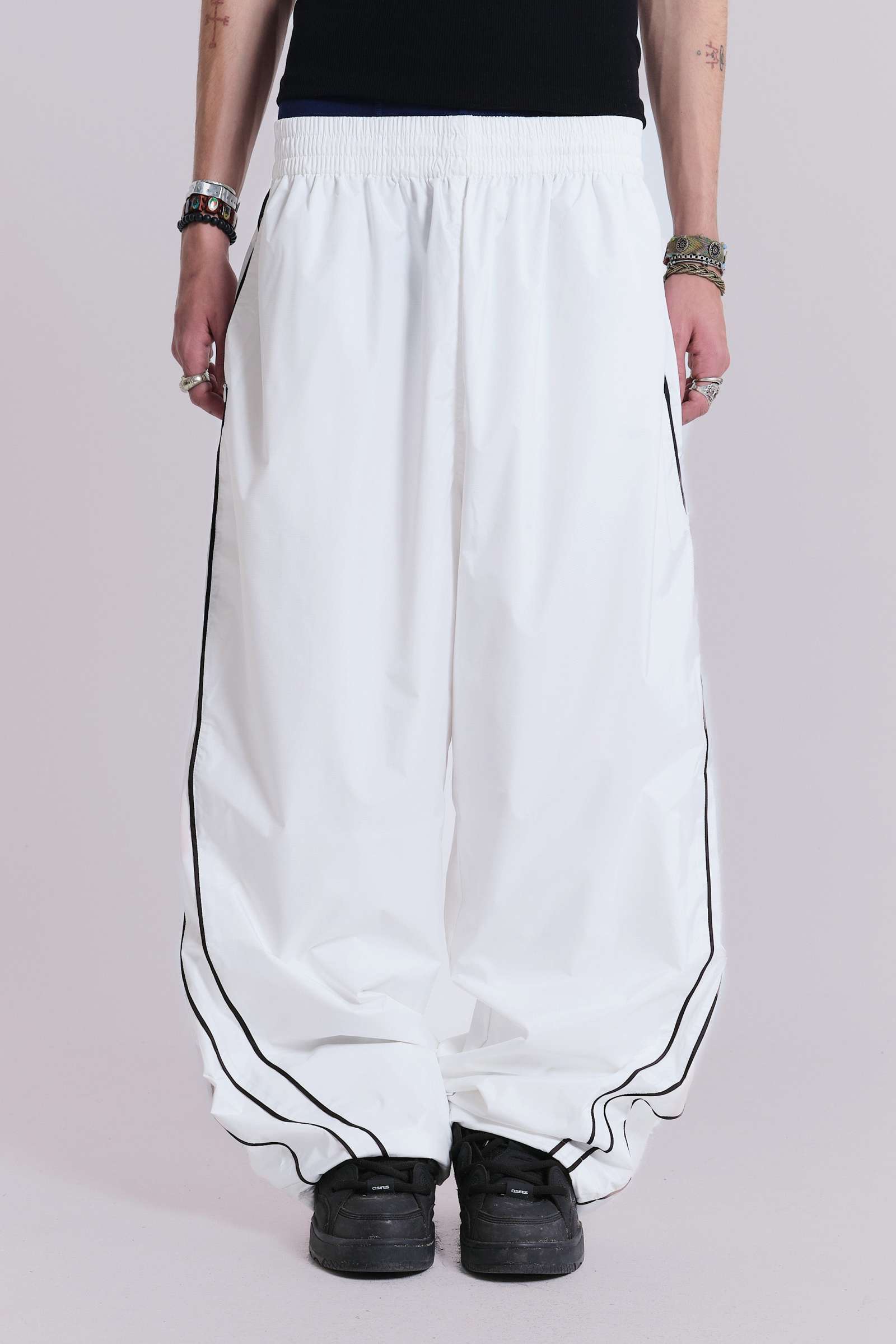 White Vapor Tracksuit Bottoms