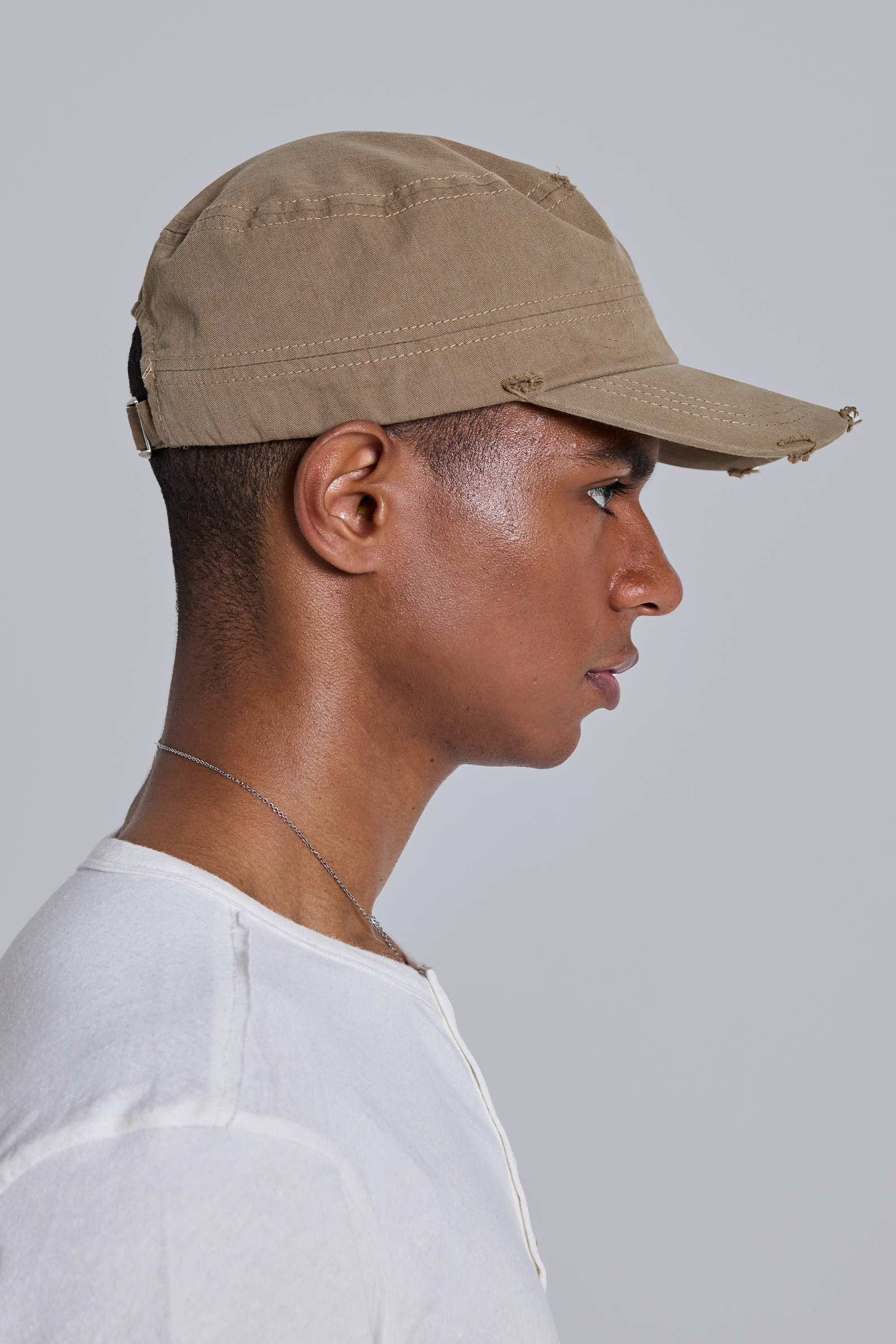 Vintage Tan Cadet Cap