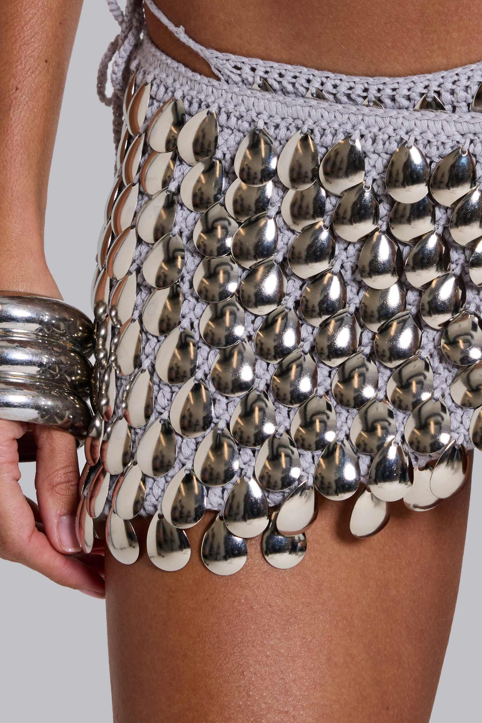 Selka Metal Bead Crochet Sarong