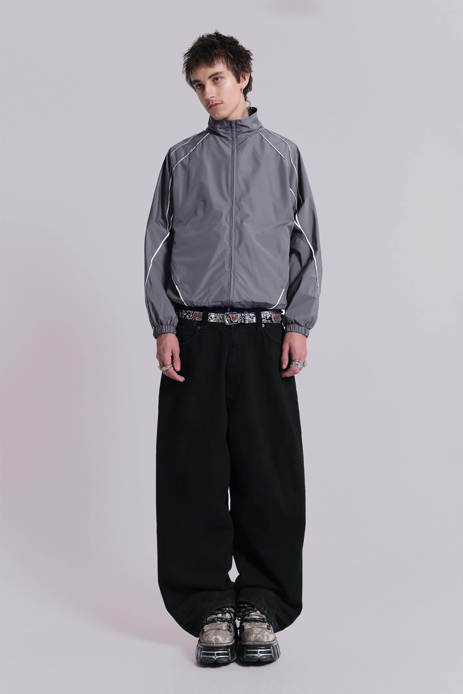Grey Vapor Tracksuit Top