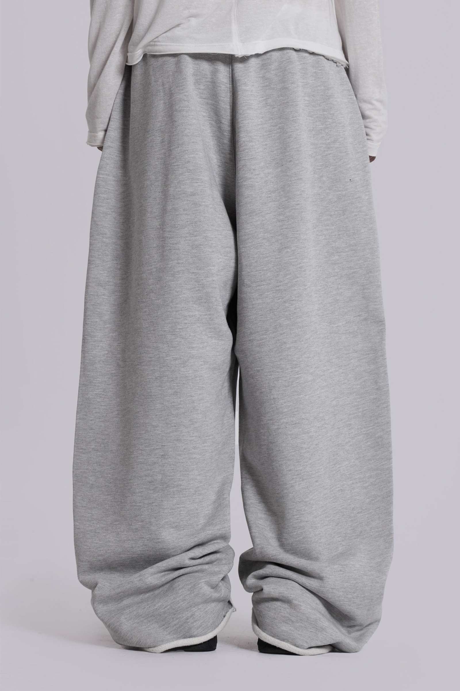 Grey Marl Baggy Monster Joggers