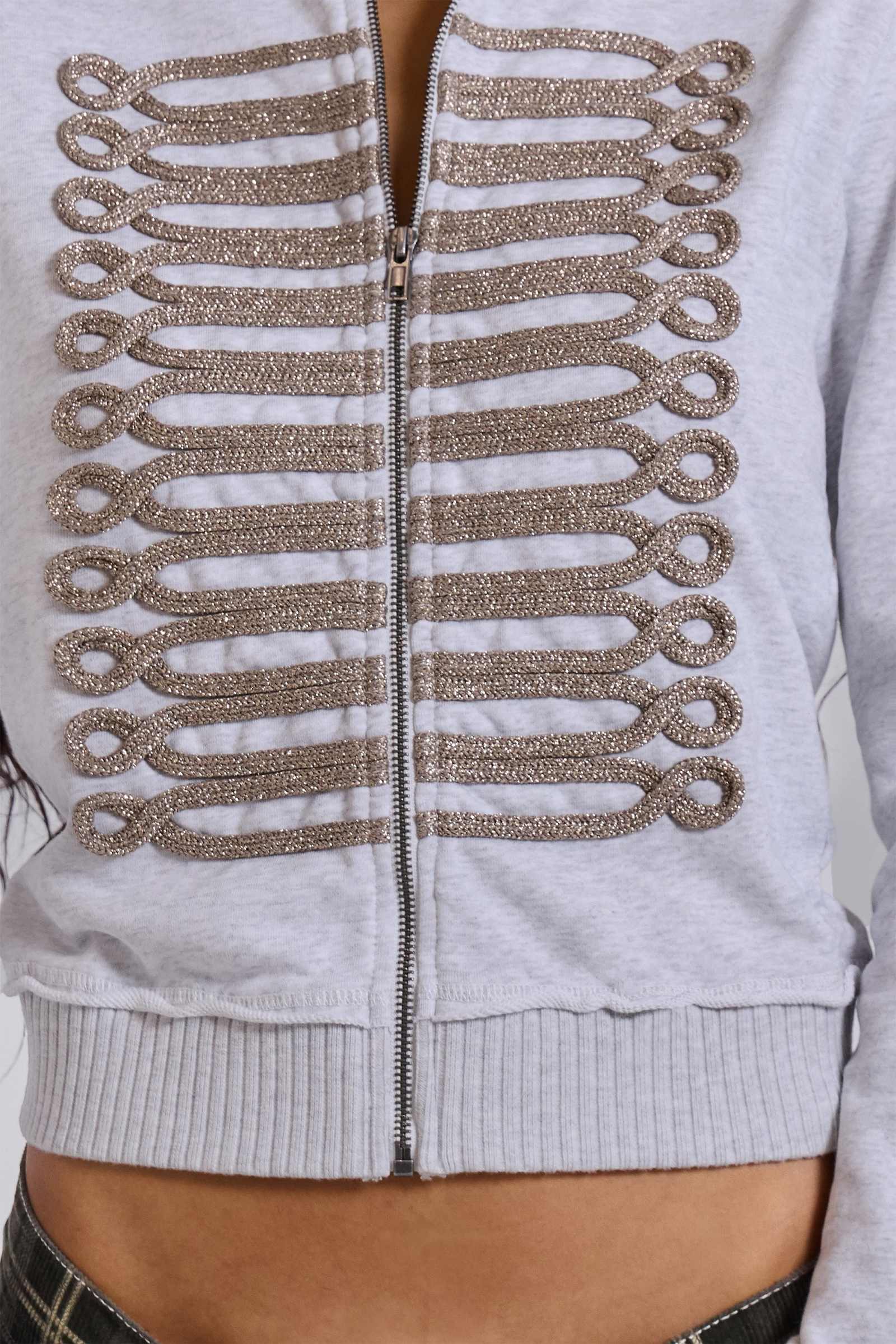 Grey Marl Drummer Monster Hoodie