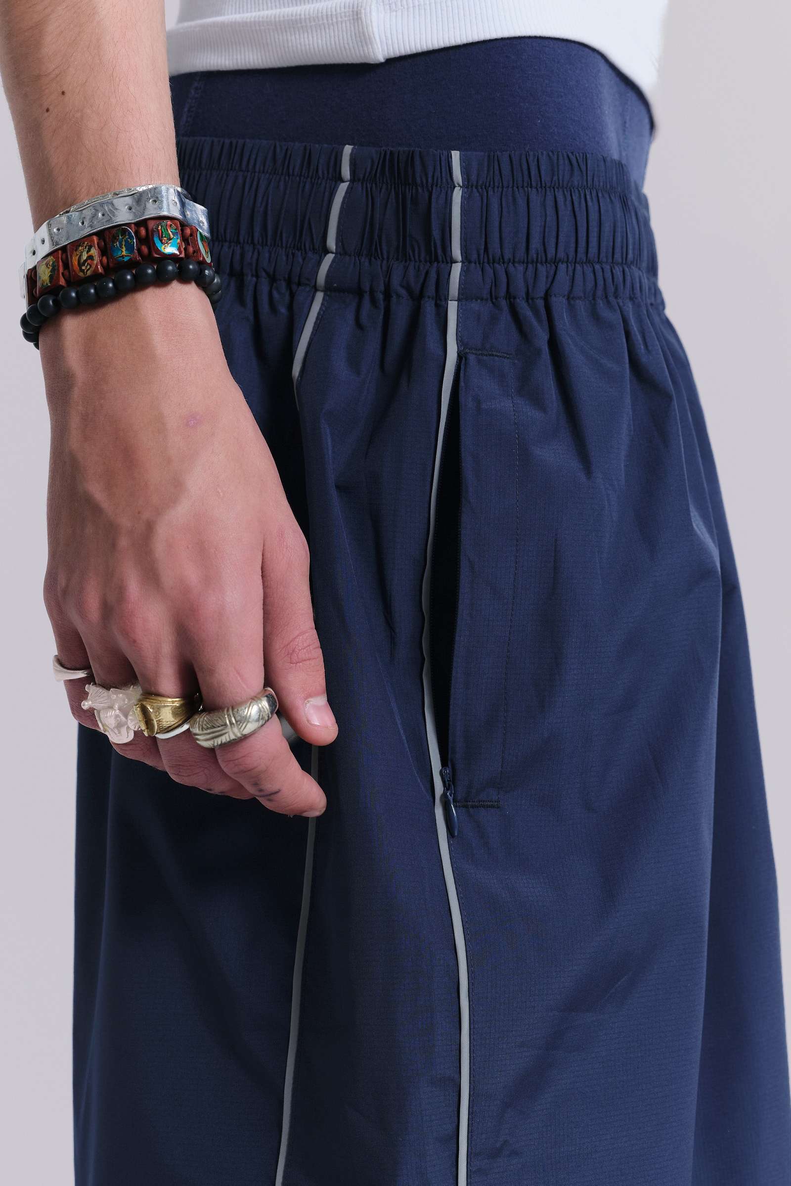 Navy Vapor Tracksuit Bottoms