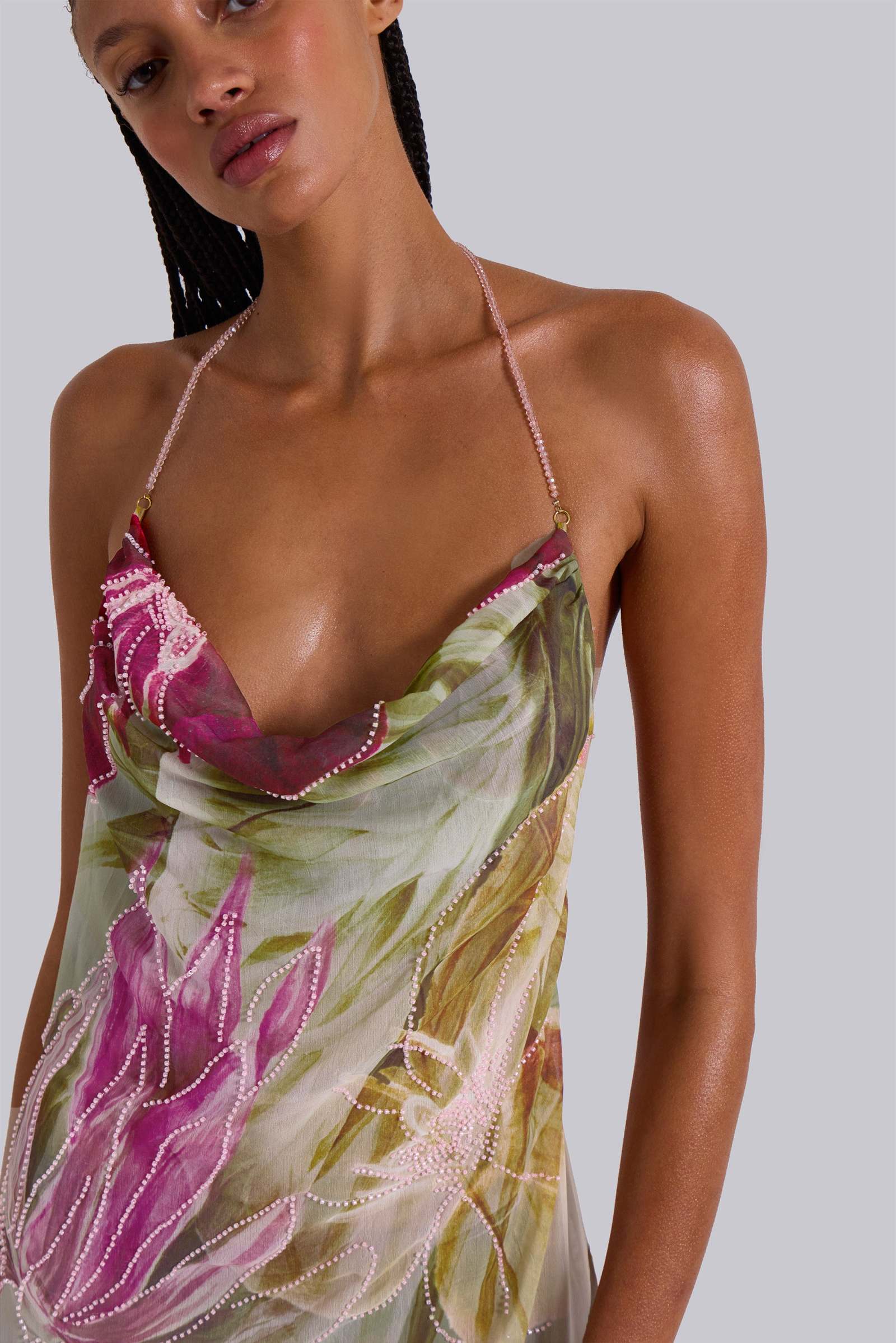 Dahlia Hand-Beaded Backless Chiffon Maxi Dress | Jaded London | Clothing Dahlia Hand-Beaded Backless Chiffon Maxi Dress | Jaded London | Clothing