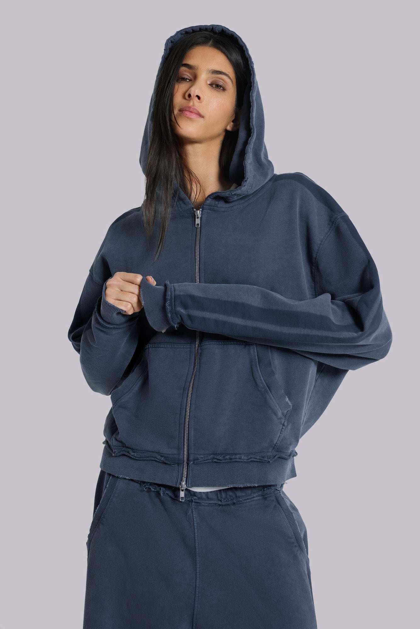Blue Sporty Baggy Monster Hoodie