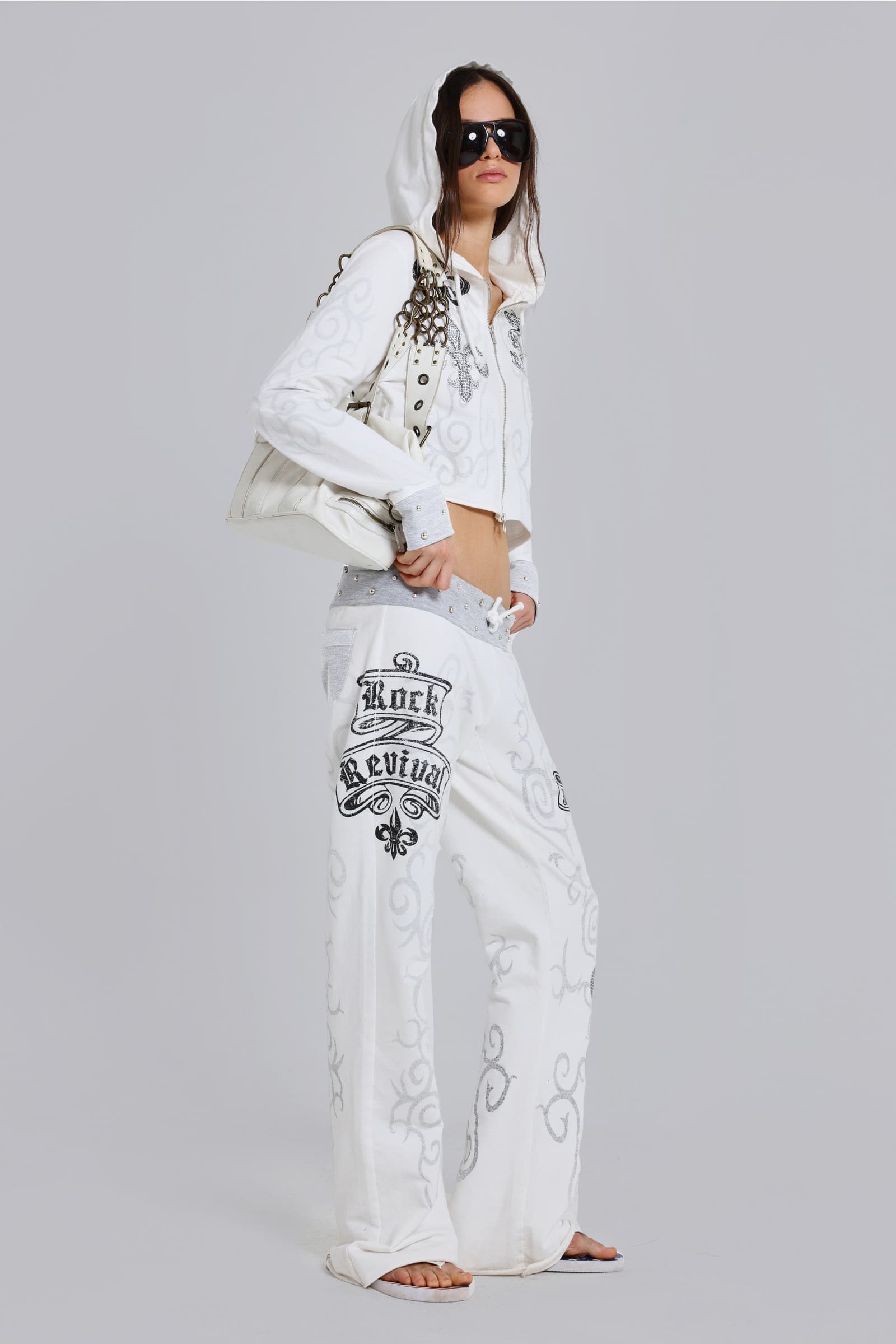 Rock Revival Graphic Studded Hoodie