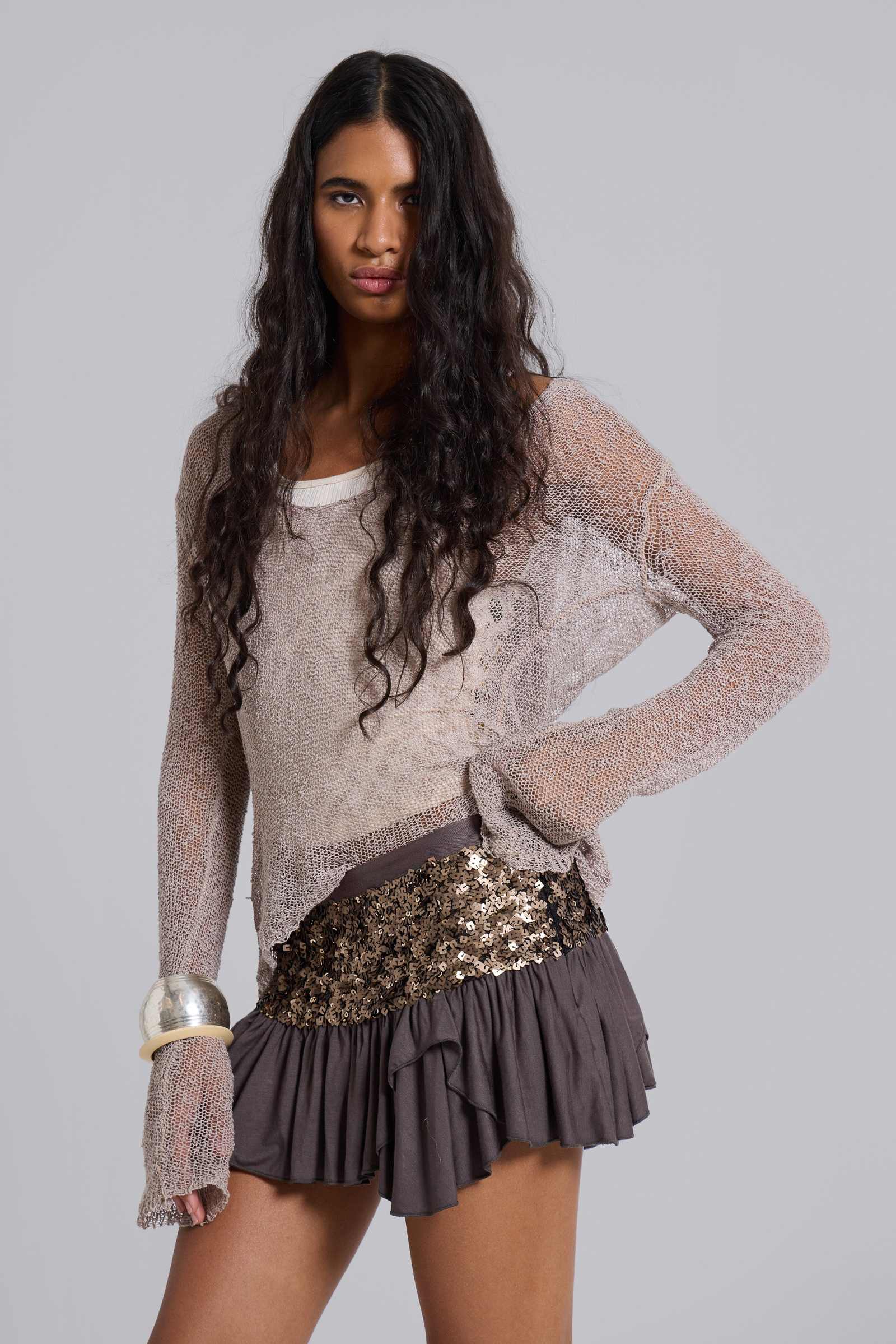 Selesta Embellished Mini Skirt