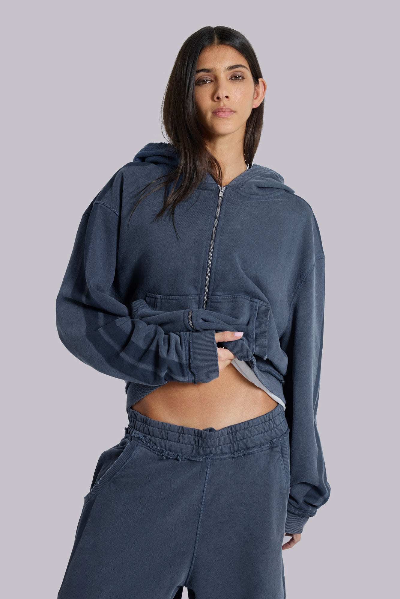 Blue Sporty Baggy Monster Hoodie