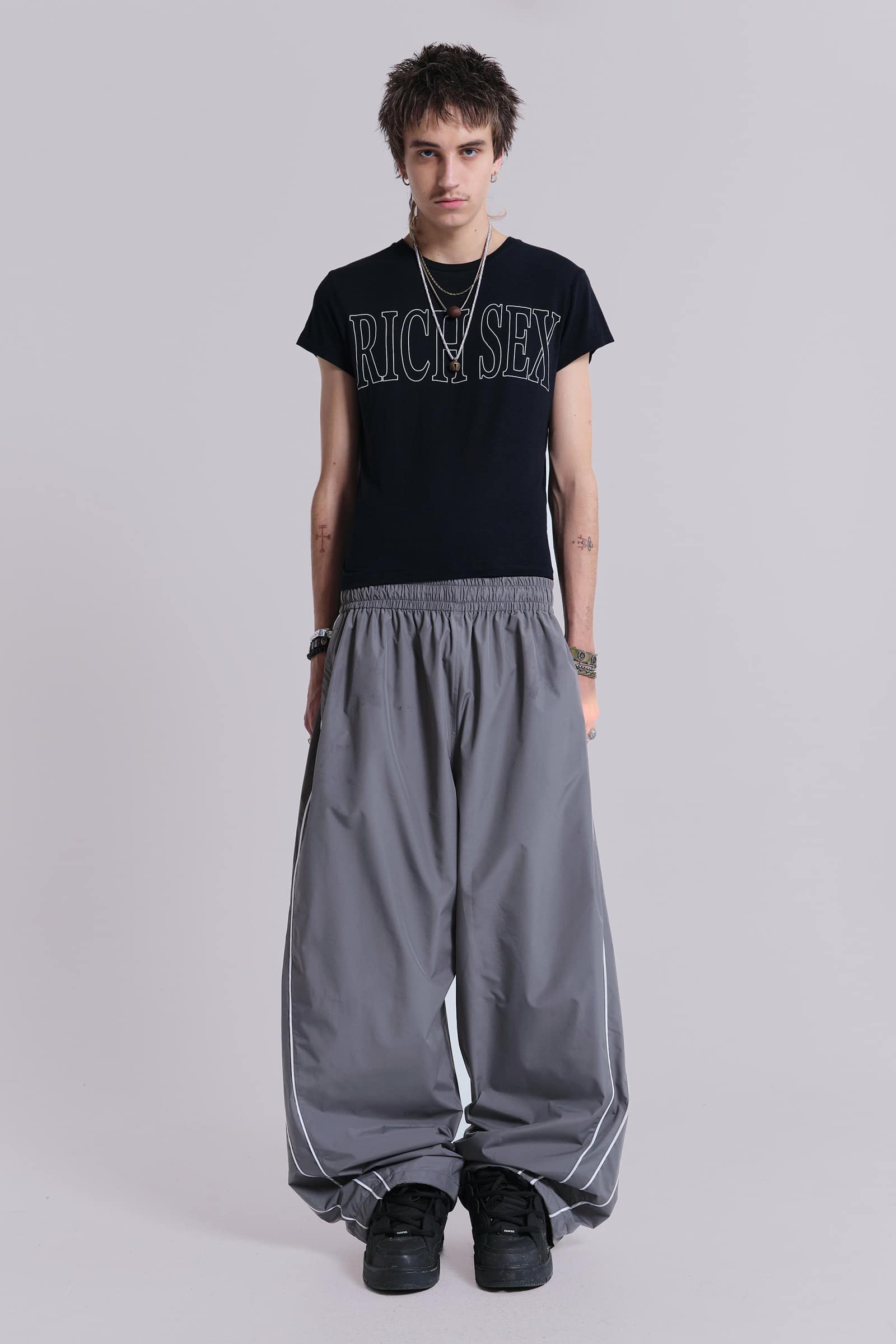 Grey Vapor Tracksuit Bottoms