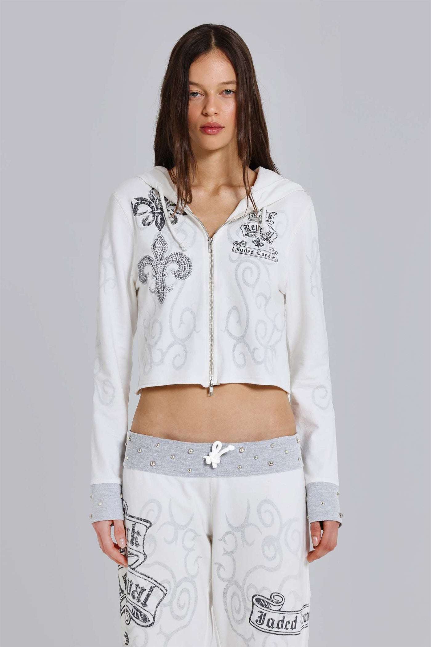 Rock Revival Graphic Studded Hoodie