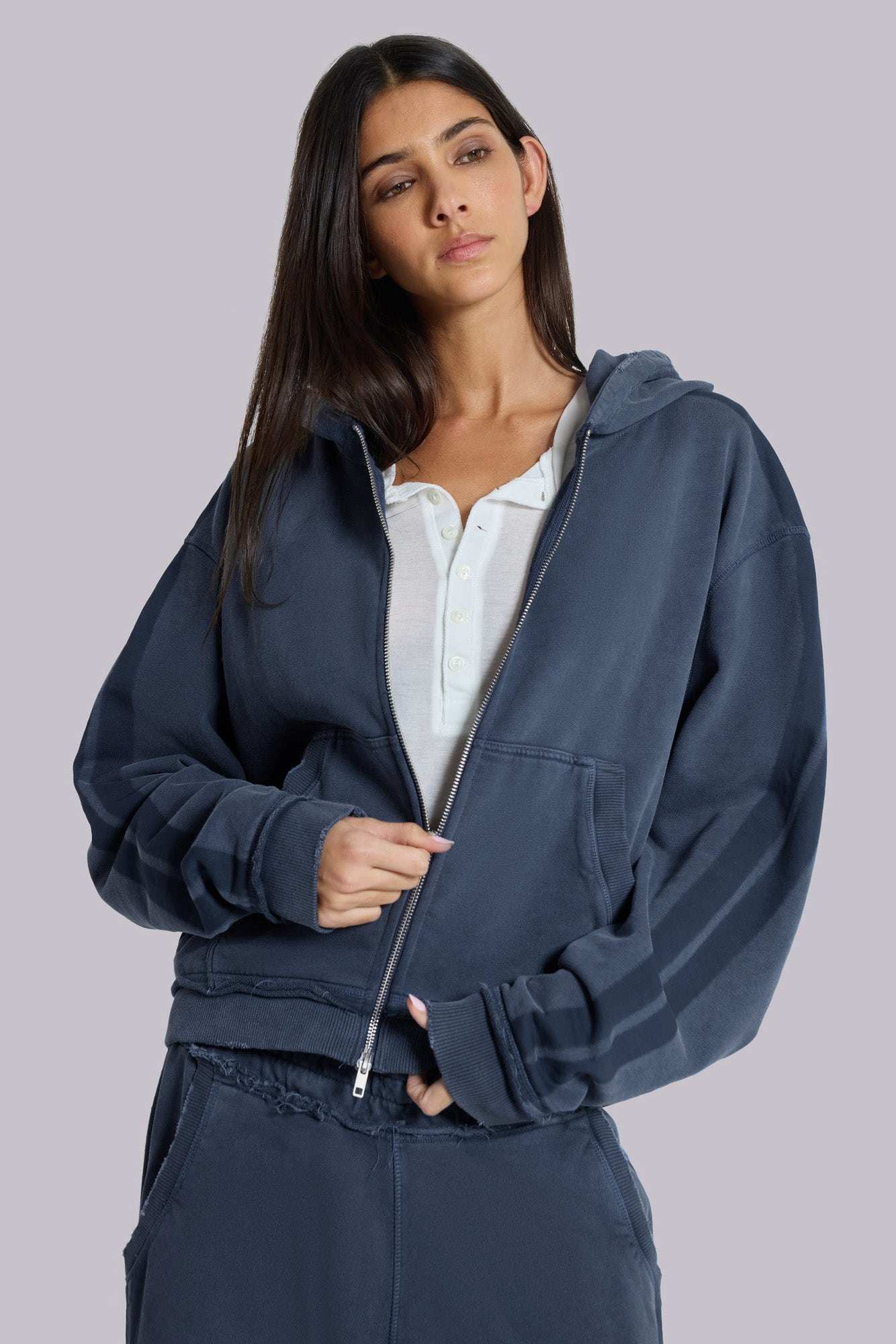 Blue Sporty Baggy Monster Hoodie