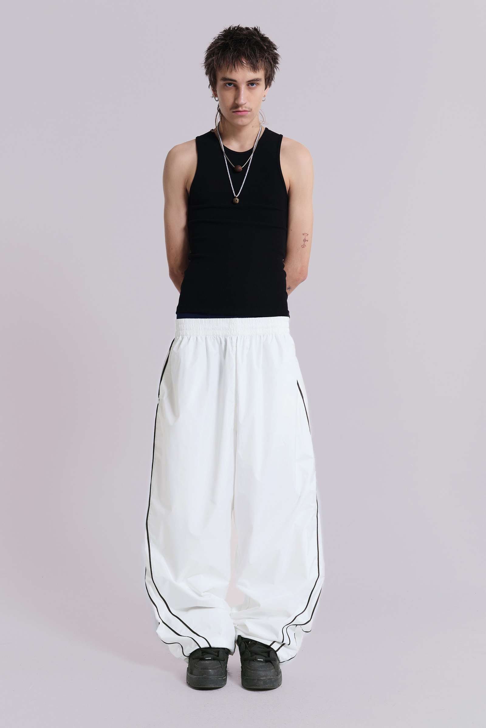 White Vapor Tracksuit Bottoms