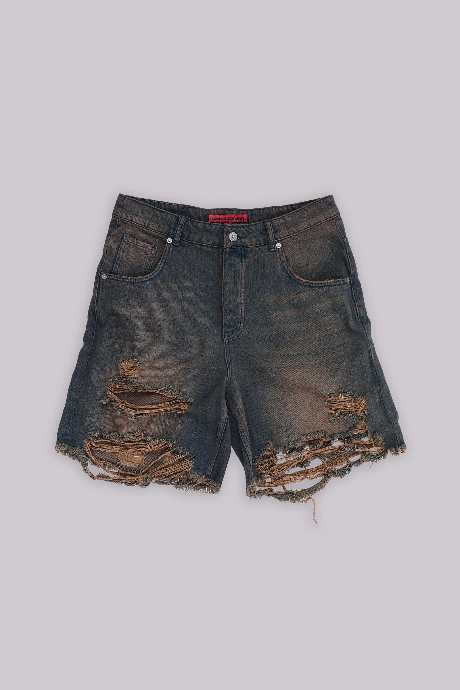 JADED LONDON ダークヴィンテージ デニム Wash Glasto Shorts Dark Vintage Wash Glasto Shorts | Jaded London | Clothing