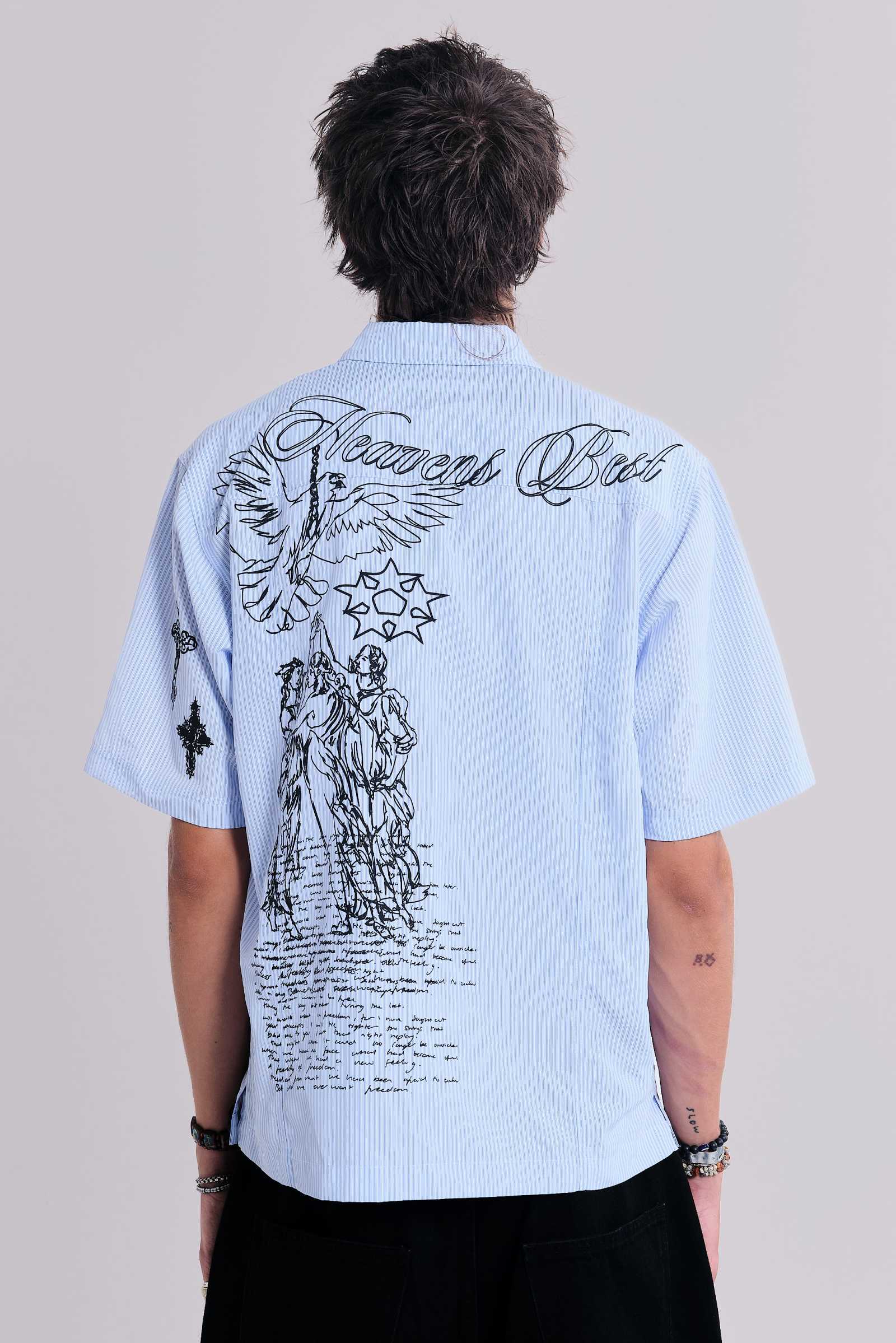 Sketch Pinstripe Shirt | Jaded London | Clothing