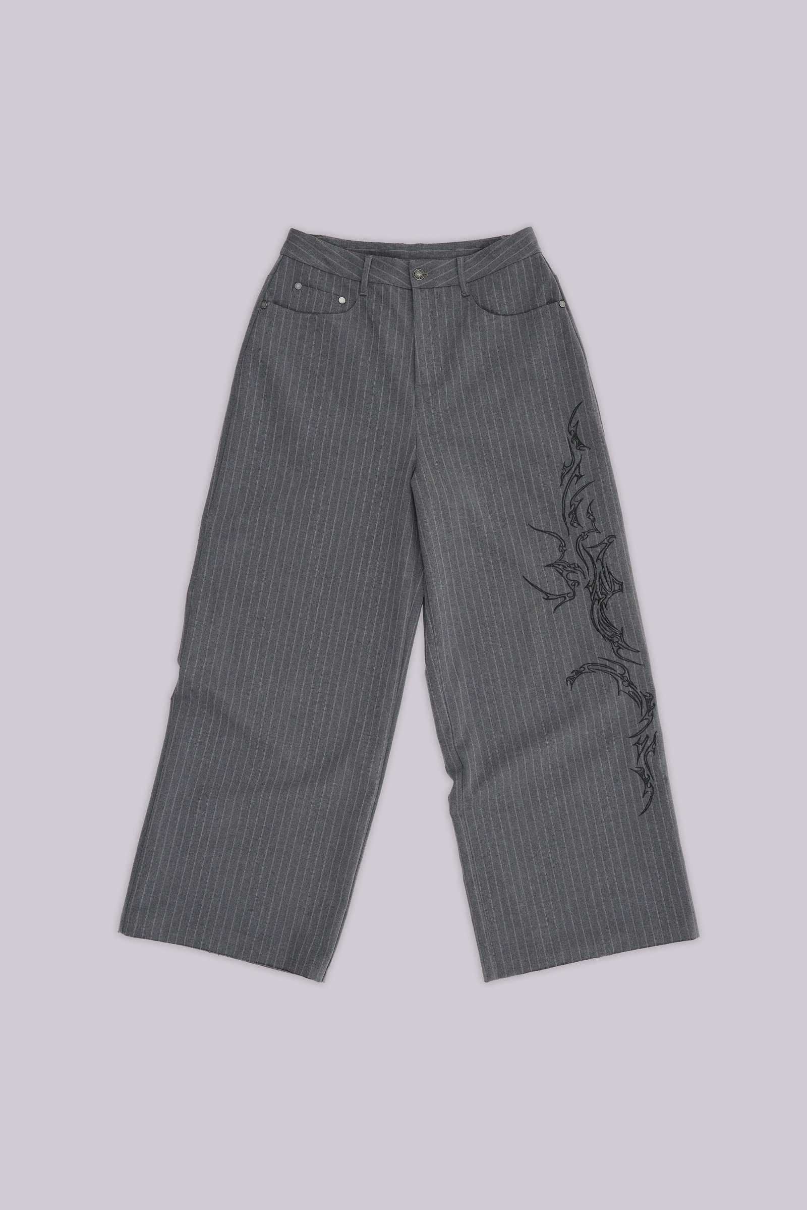 Tattoo Pinstripe Goliath Suit Pants