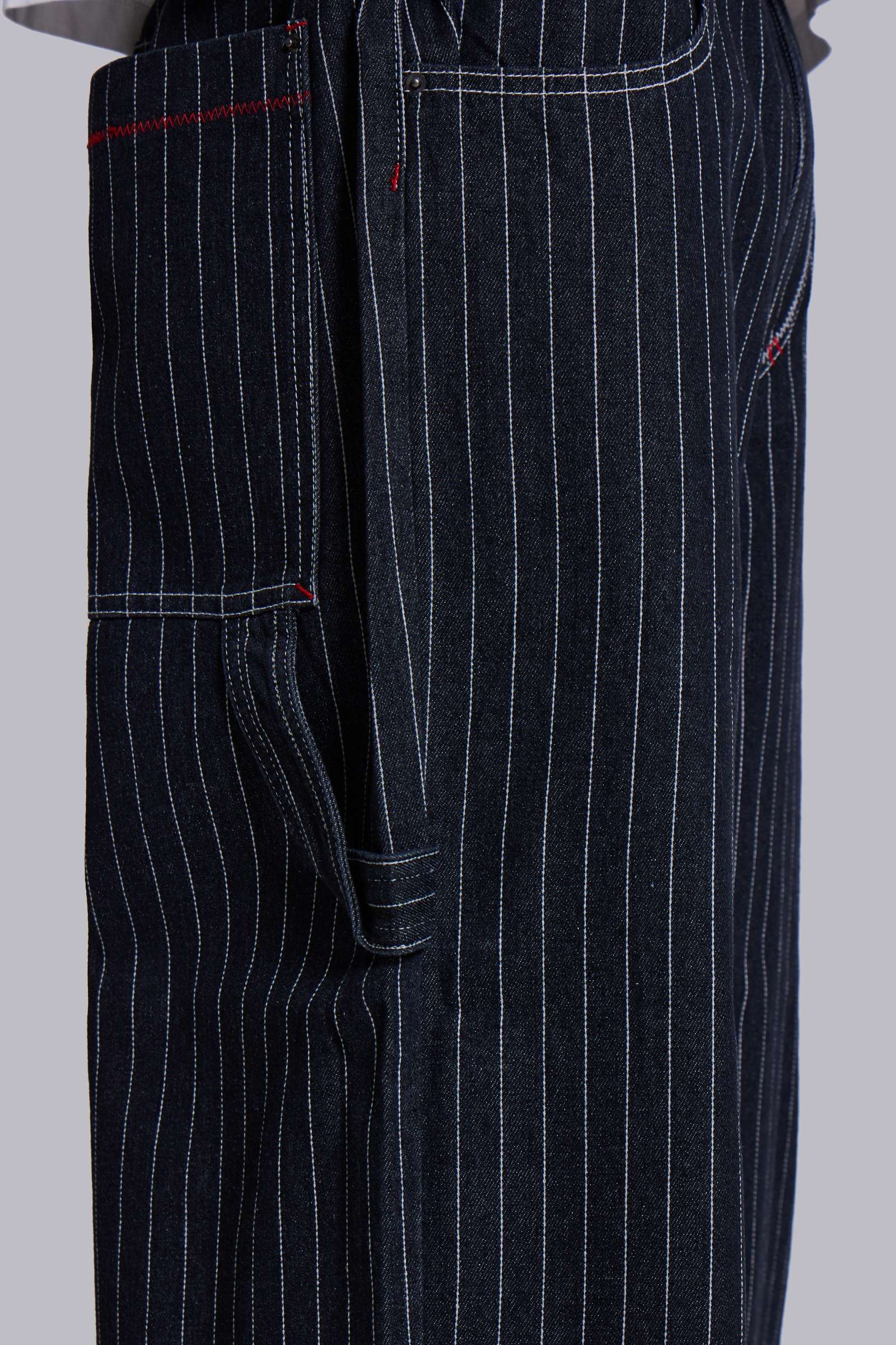 Ollie Pinstripe XL Colossus Jeans | Jaded London | Clothing