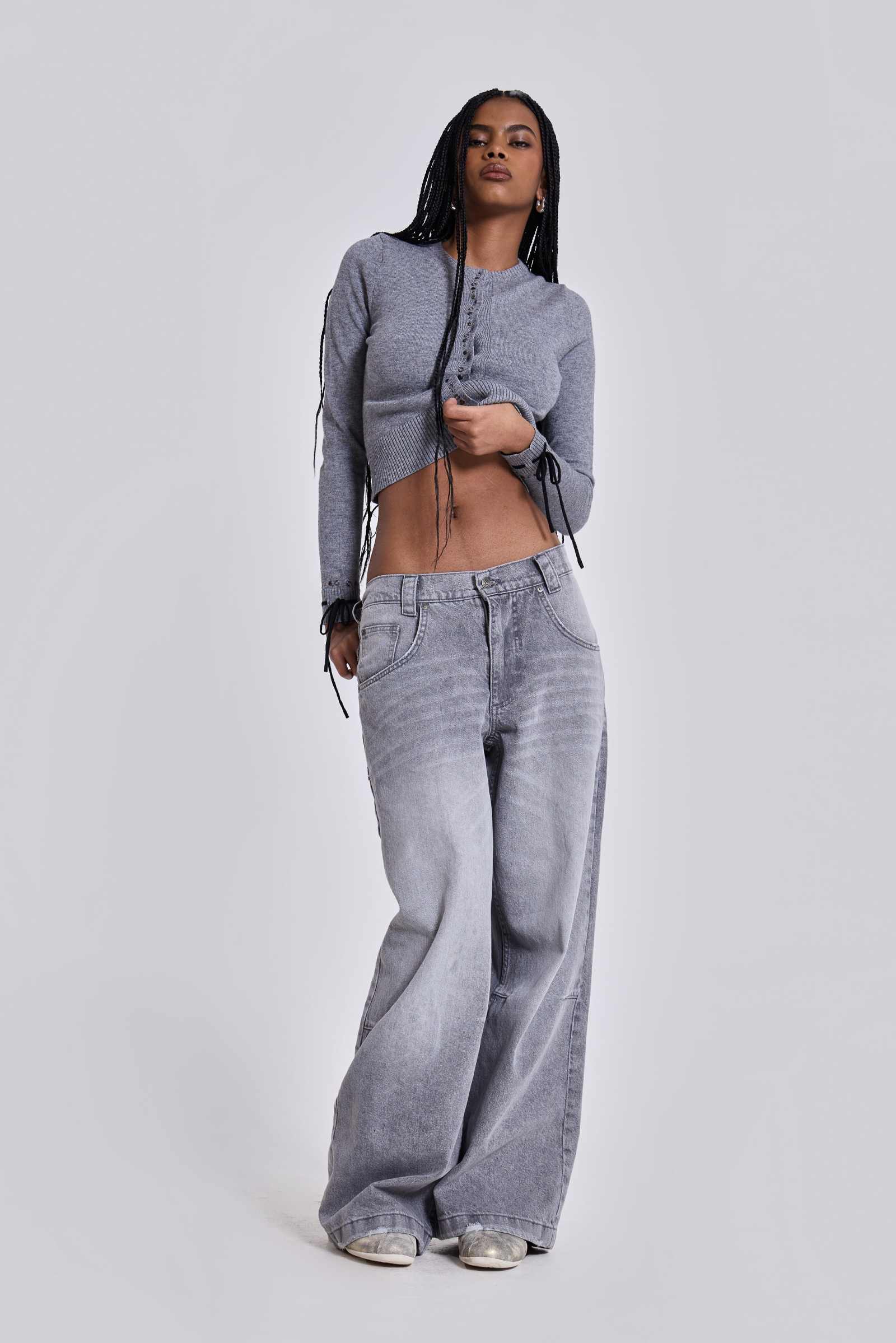 Washed Grey Colossus Jeans