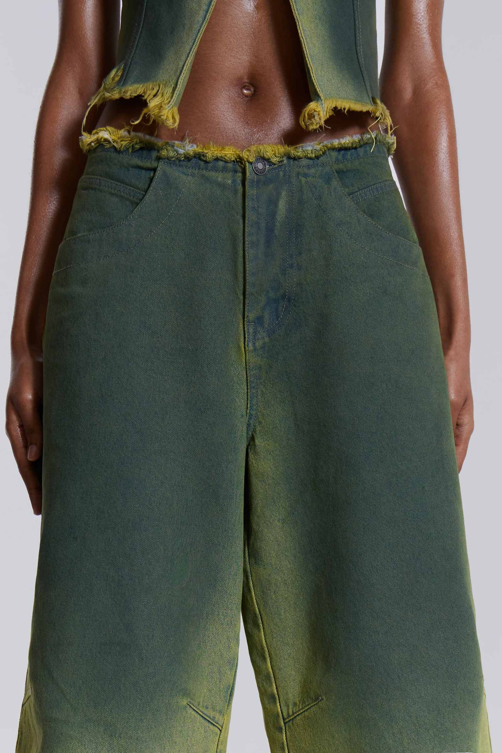 Shop Toxic Denim Jorts | Jaded London | Clothing