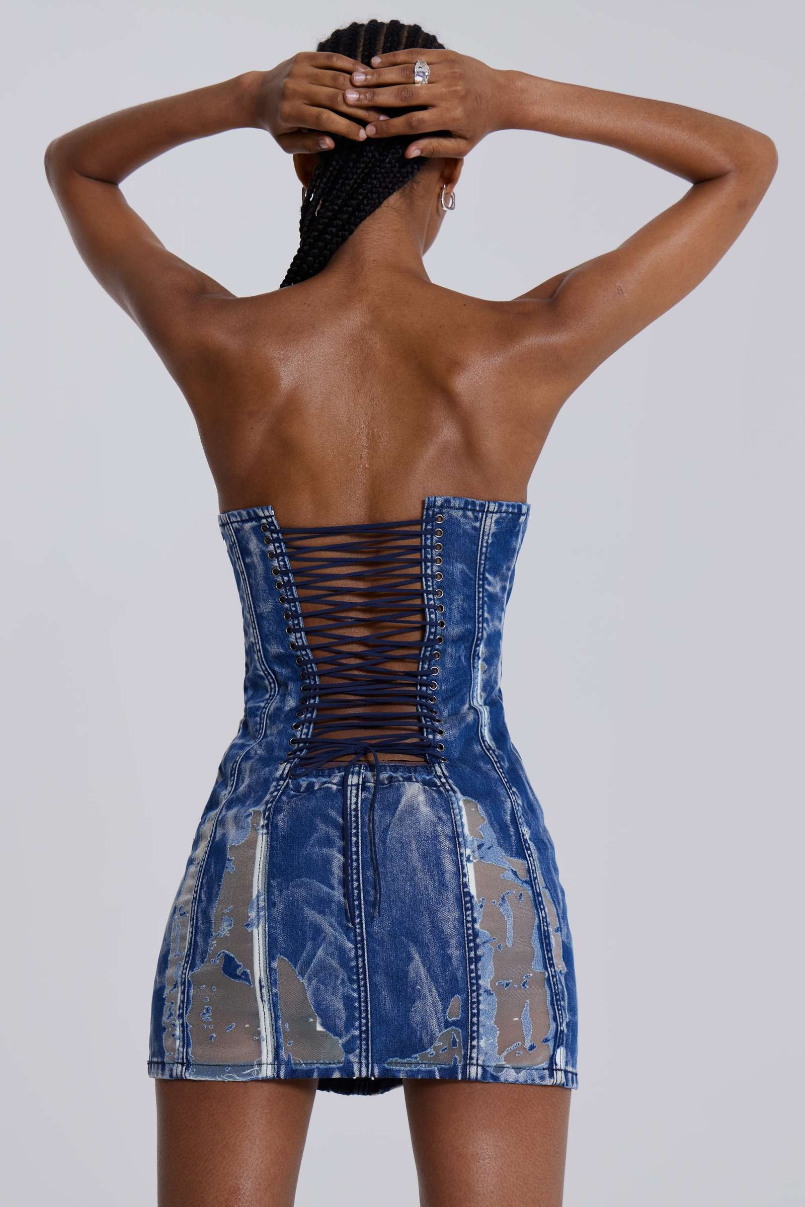 Shop Zion Denim Corset Mini Dress | Jaded London | Clothing Shop Zion Denim Corset Mini Dress | Jaded London | Clothing