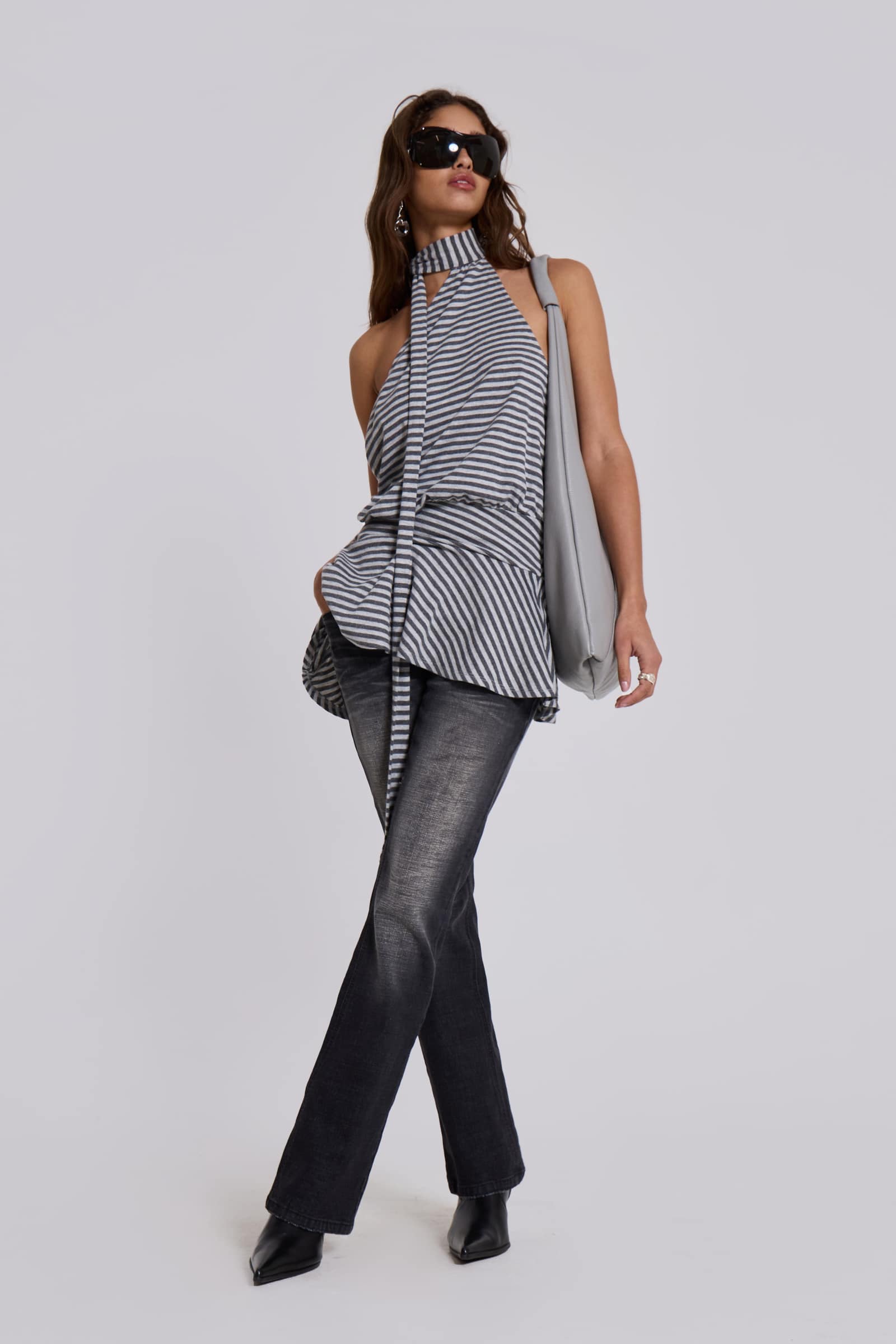 Shop Enya Backless Mini Dress in Steel | Jaded London | Clothing Shop Enya Backless Mini Dress in Steel | Jaded London | Clothing