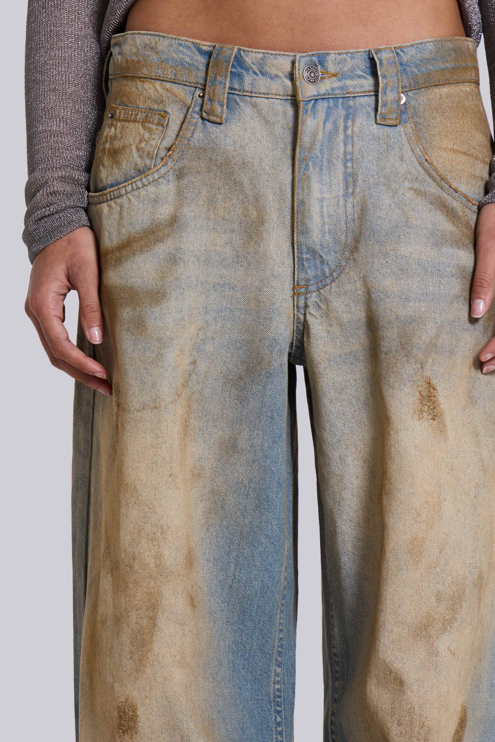 Shop Mud Wash Colossus Jeans | Jaded London | Clothing Shop Mud Wash Colossus Jeans | Jaded London | Clothing