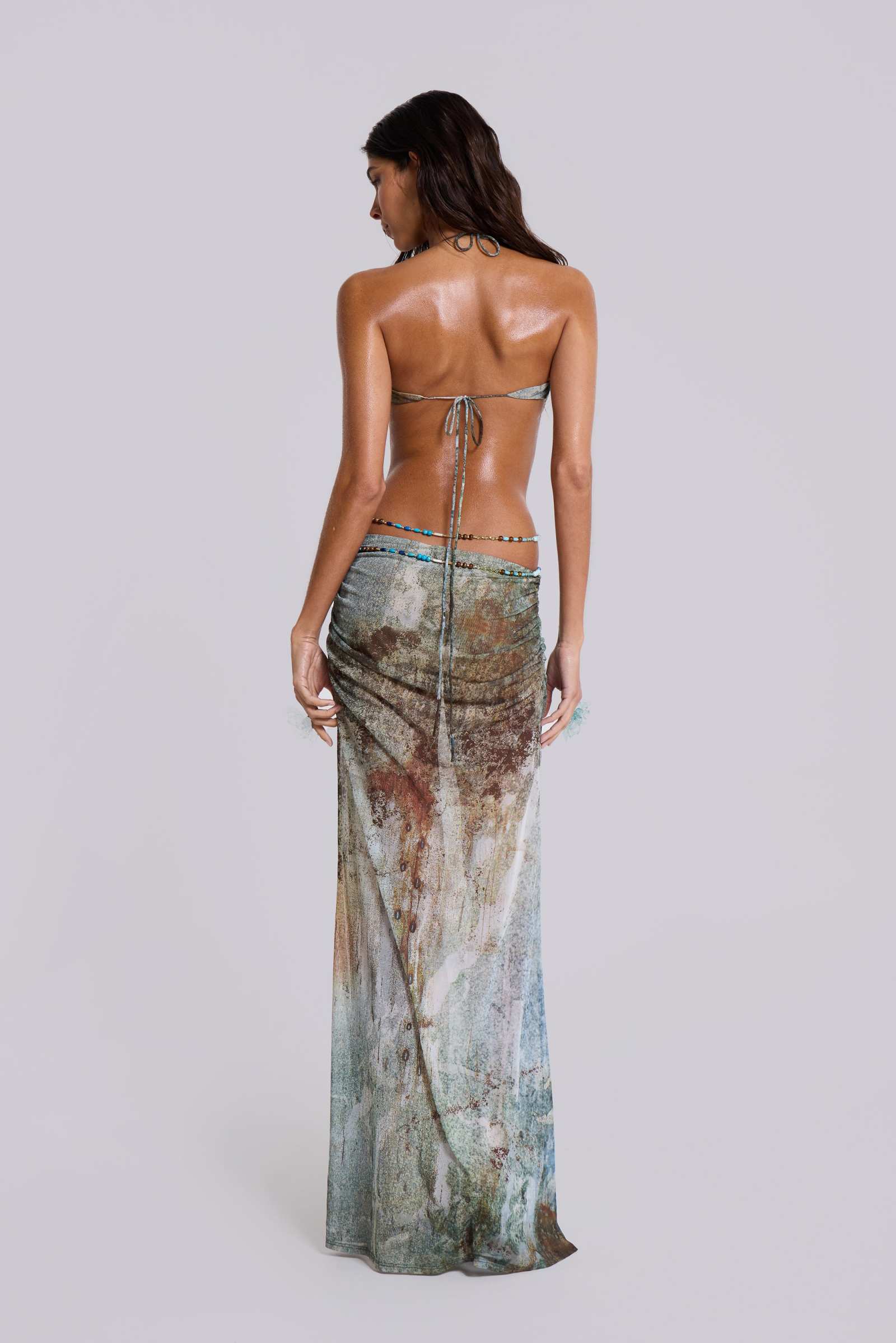 Shop Vida Backless Maxi Dress With Shell Trim | Jaded London | Clothing Shop Vida Backless Maxi Dress With Shell Trim | Jaded London | Clothing