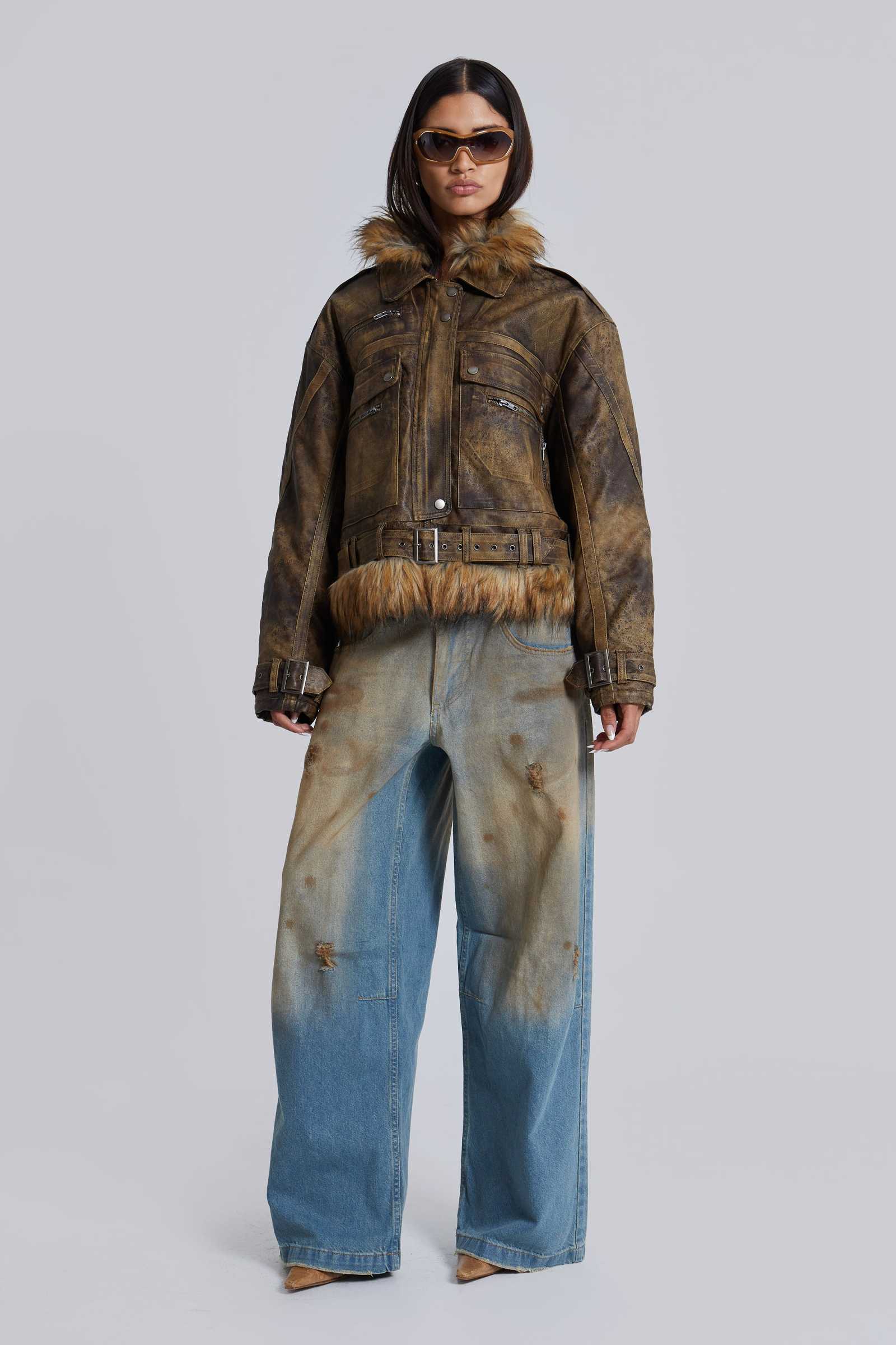 Vaca Faux Leather Jacket
