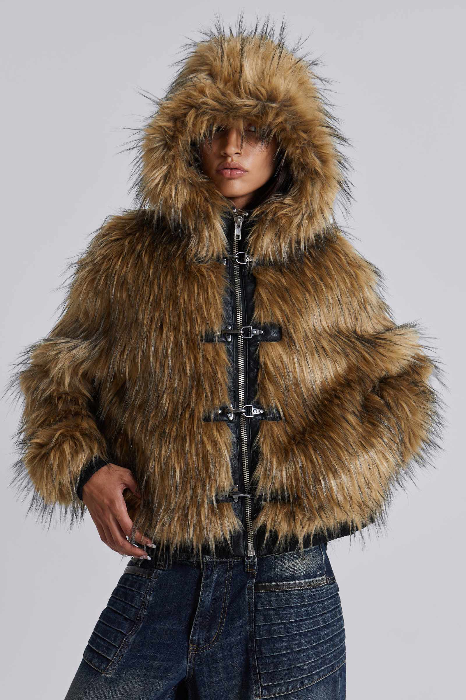 ジャケット・アウター jaded london Fur Blonde Mendoza Jacket Blonde Mendoza Jacket | Jaded London | Clothing