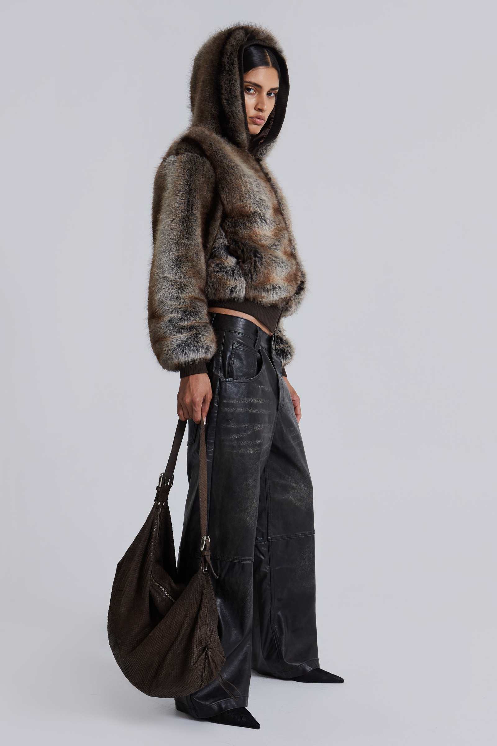 Ash Faux Leather Colossus Trousers