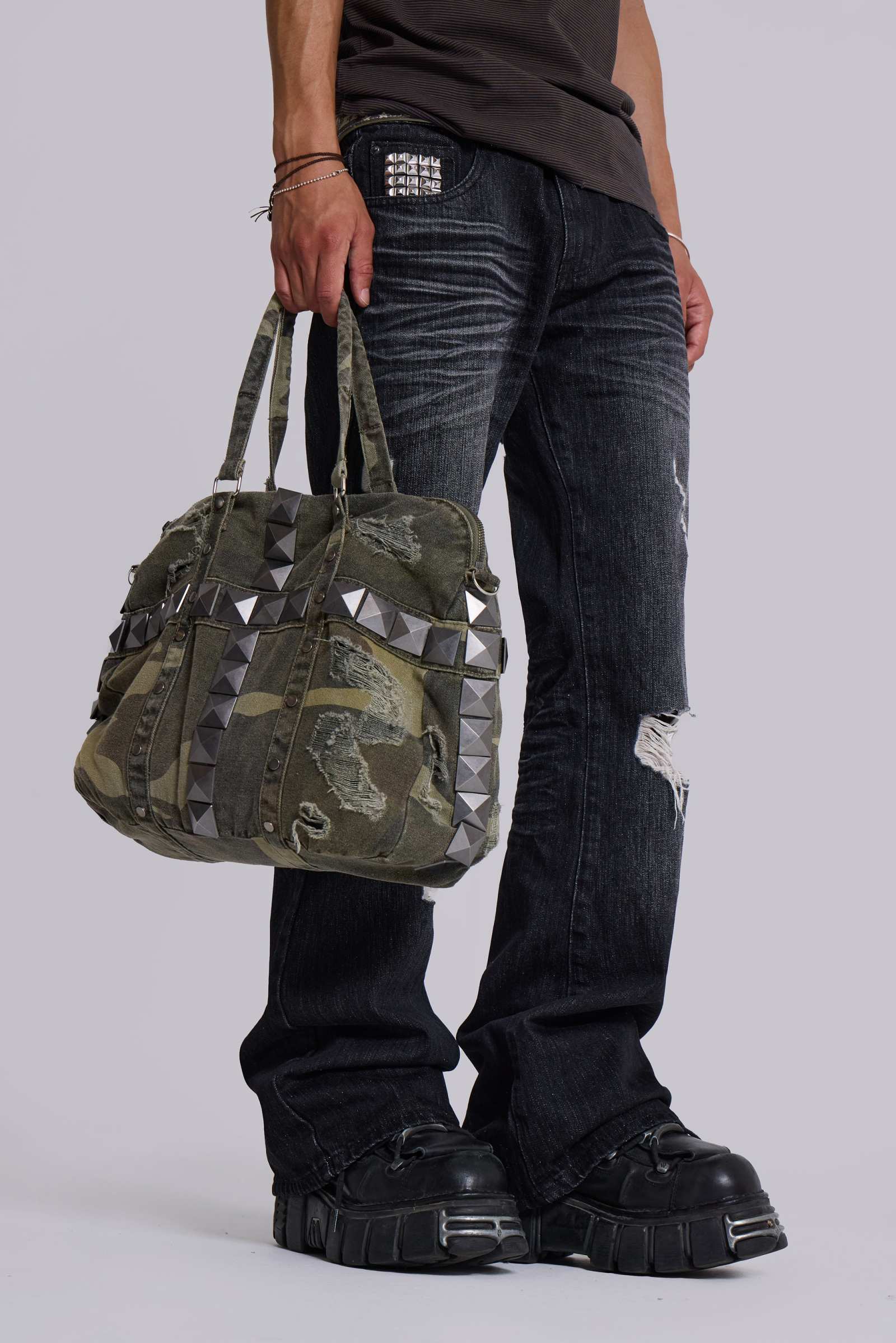 Trinity Camo Studded Bag