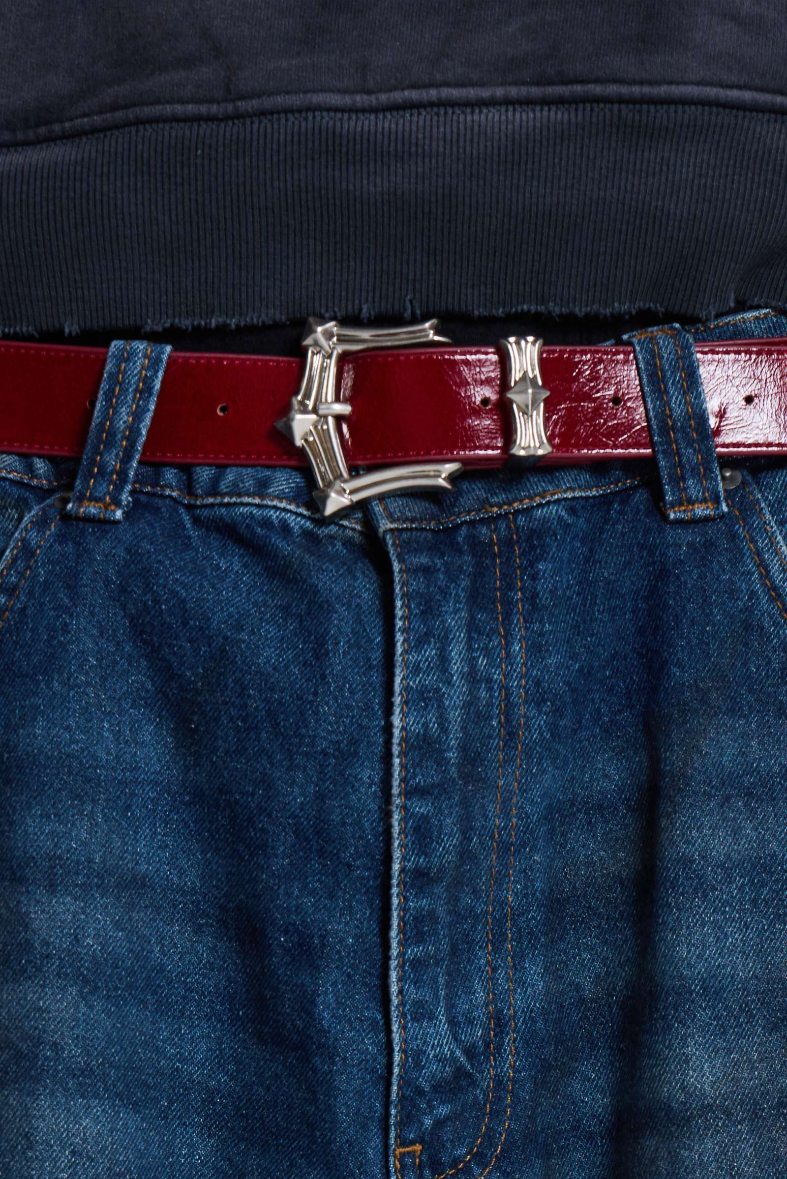 小物 Jaded London Strike l Belt Burgundy Strike Metal Belt | Jaded