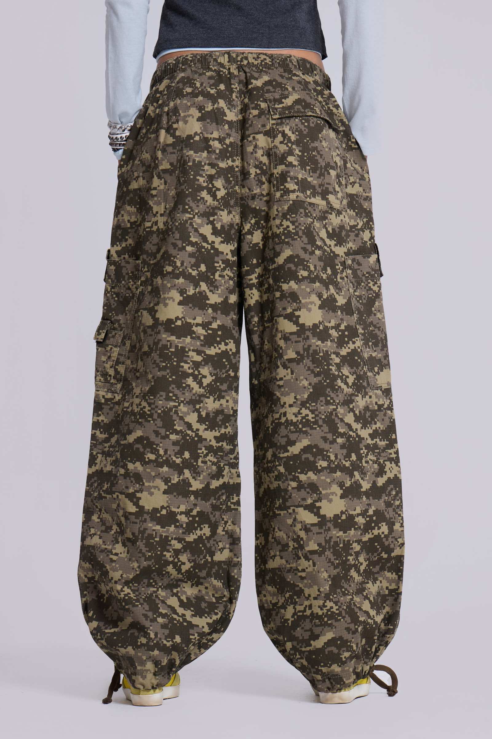 Digi Camo Ripstop Parachute Pants | Jaded London | Clothing