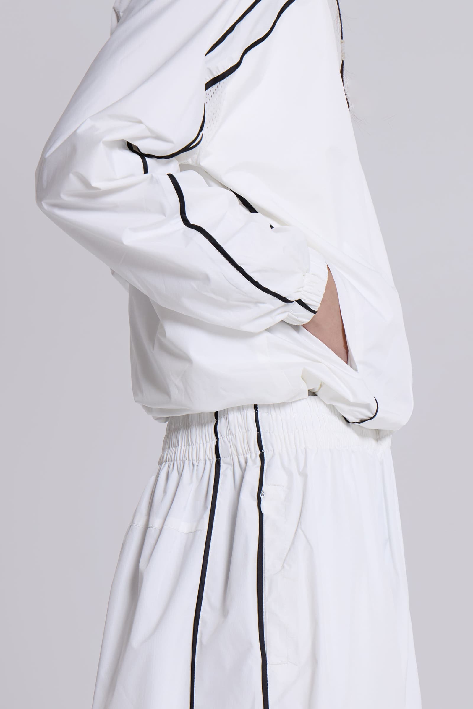 White Vapor Tracksuit Top | Jaded London | Clothing