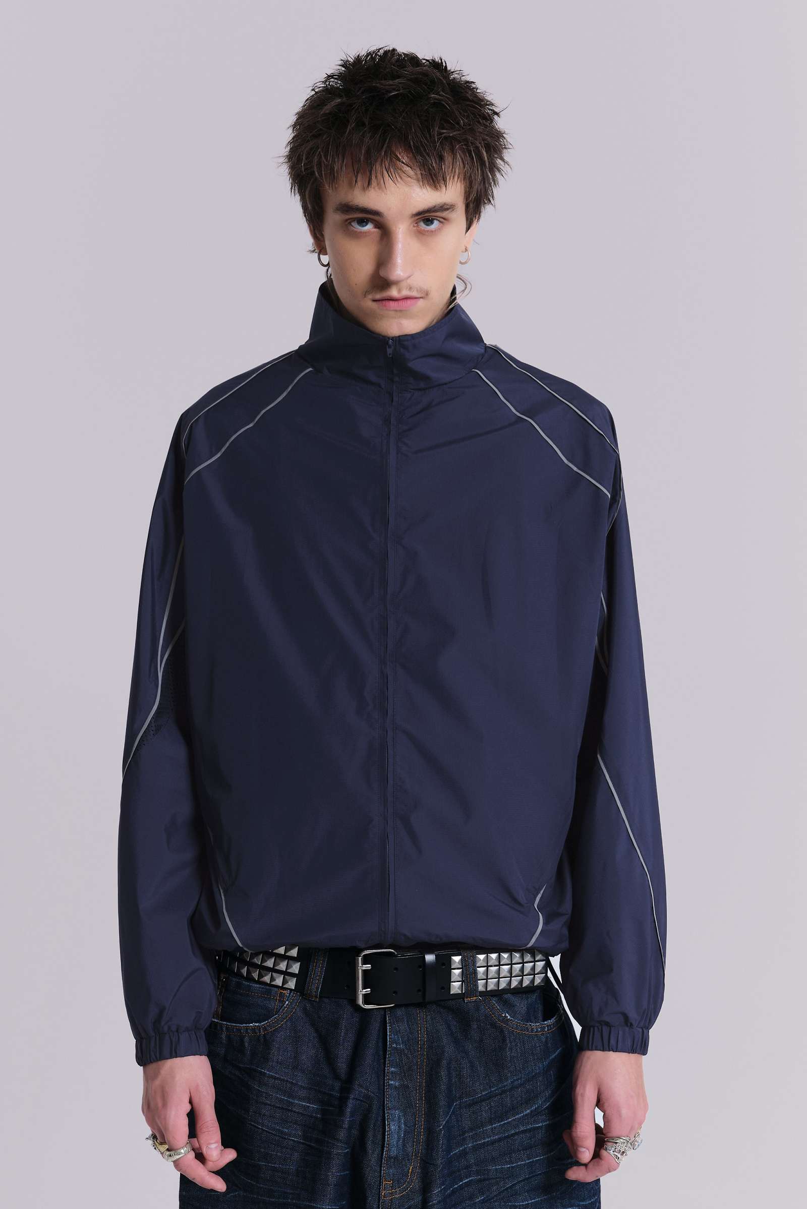 Navy Vapor Tracksuit Top